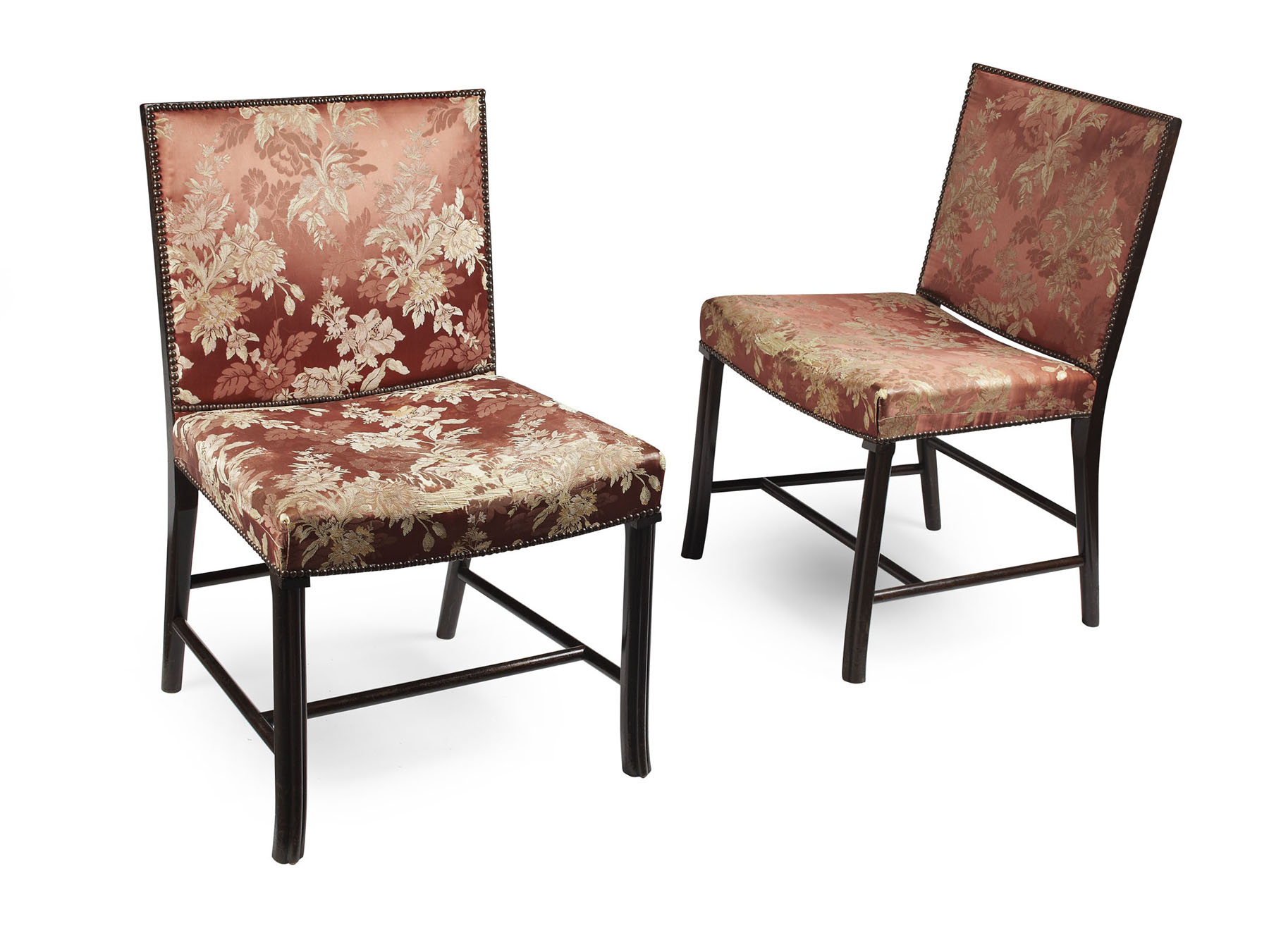 SET OF EIGHT WHYTOCK & REID MAHOGANY DINING CHAIRS