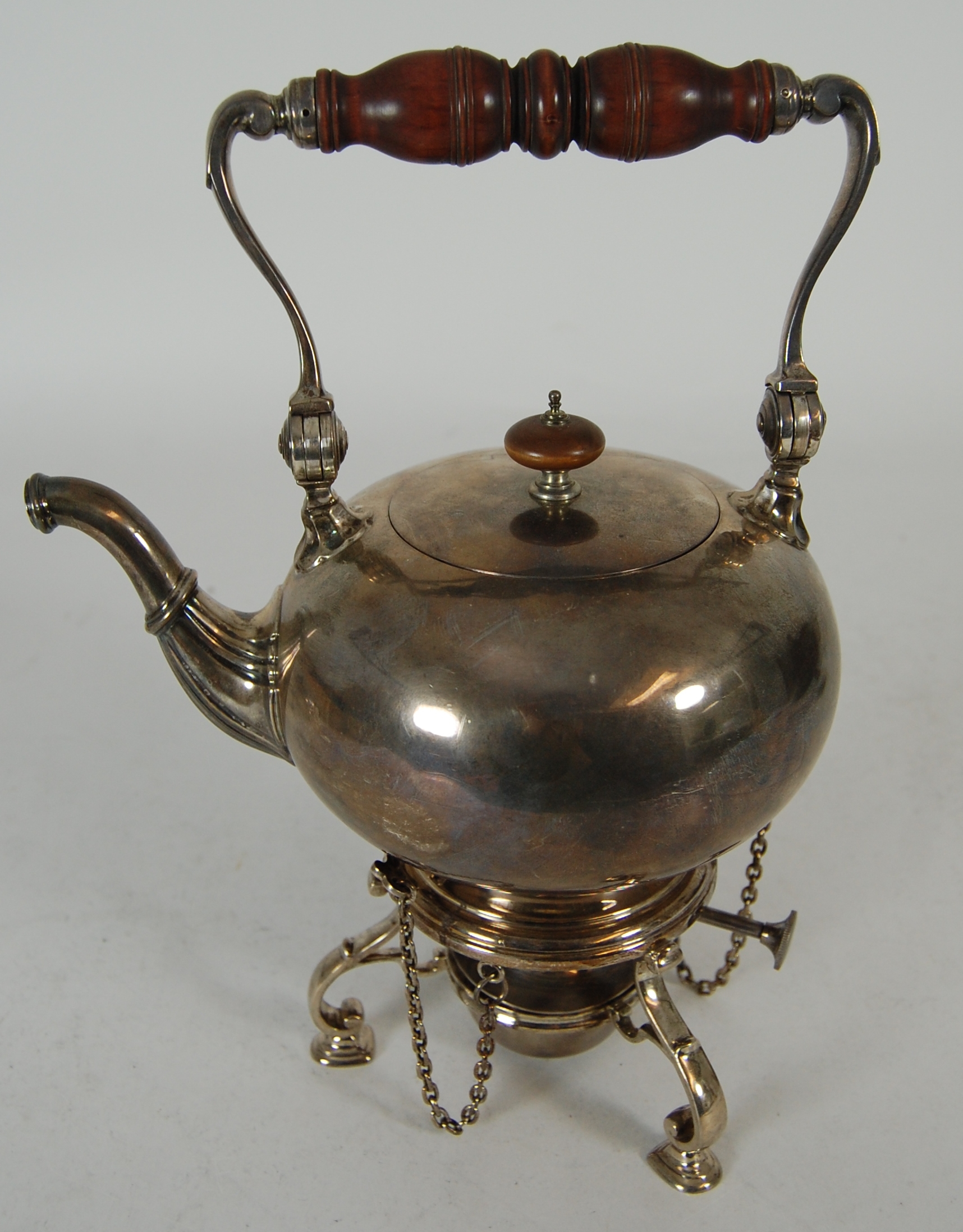 A modern spirit kettle stand and burner