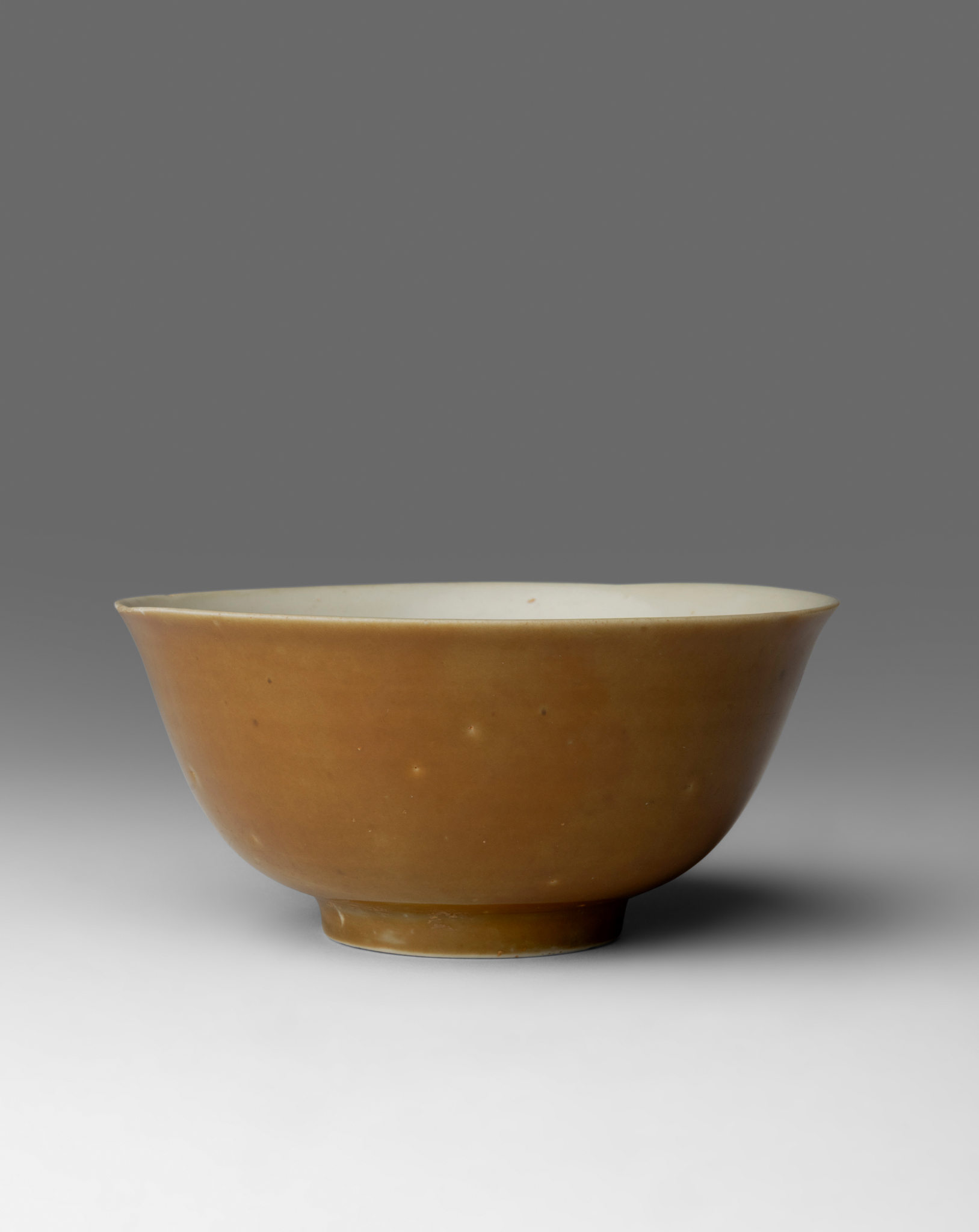 CHINESE PERSIMMON-GLAZED BOWL