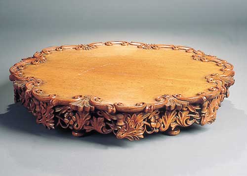 A late 19th century Scottish oak Lazy Susan