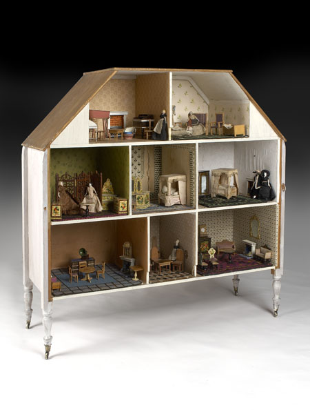 A comprehensively furnished Victorian doll's house