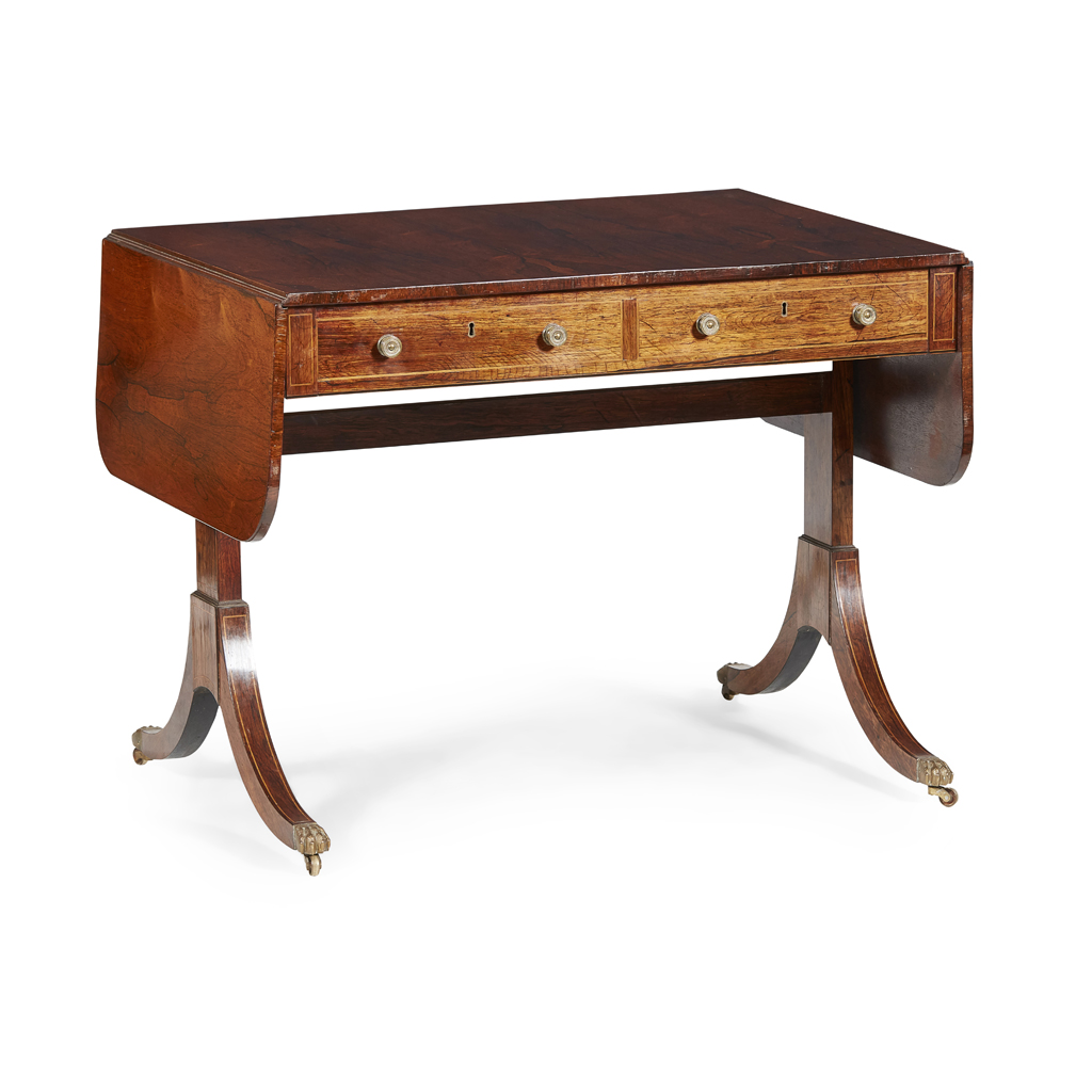 REGENCY ROSEWOOD SOFA TABLE