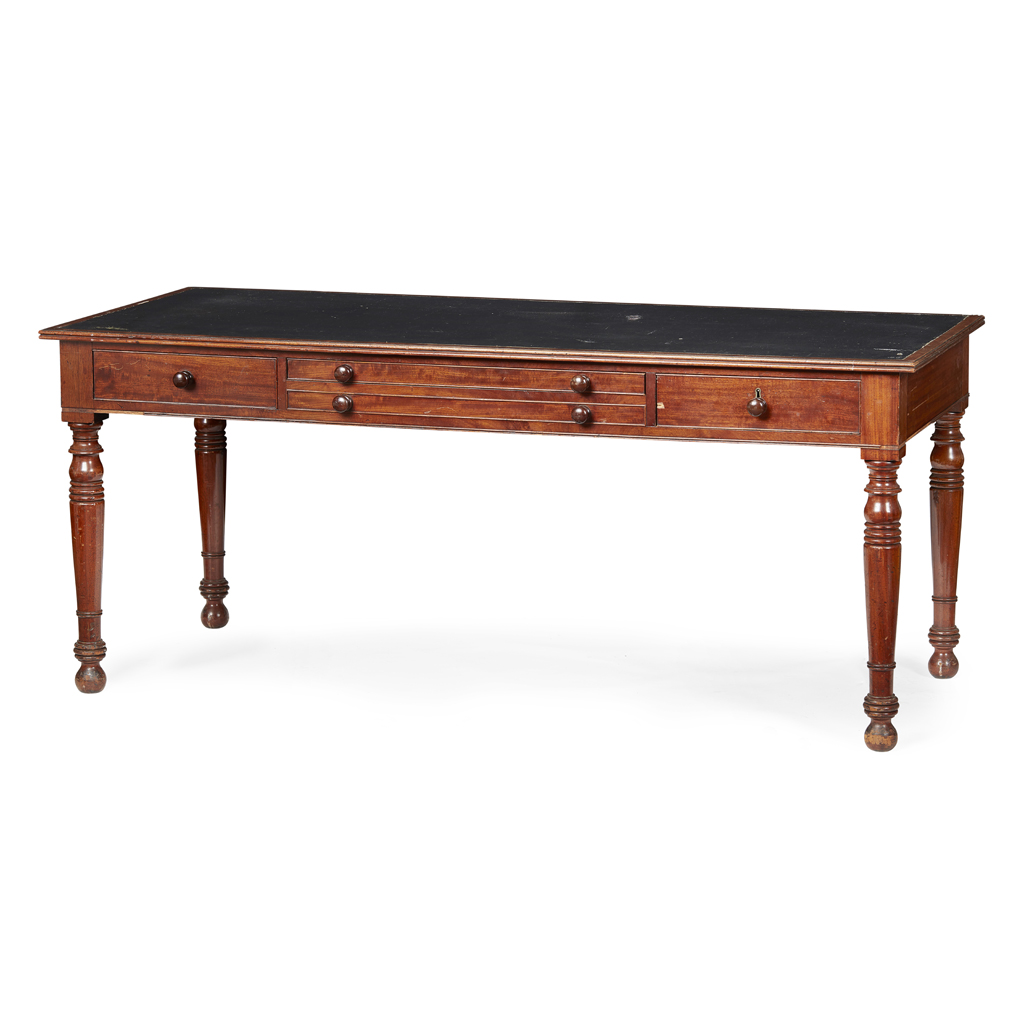 LATE REGENCY MAHOGANY WRITING TABLE