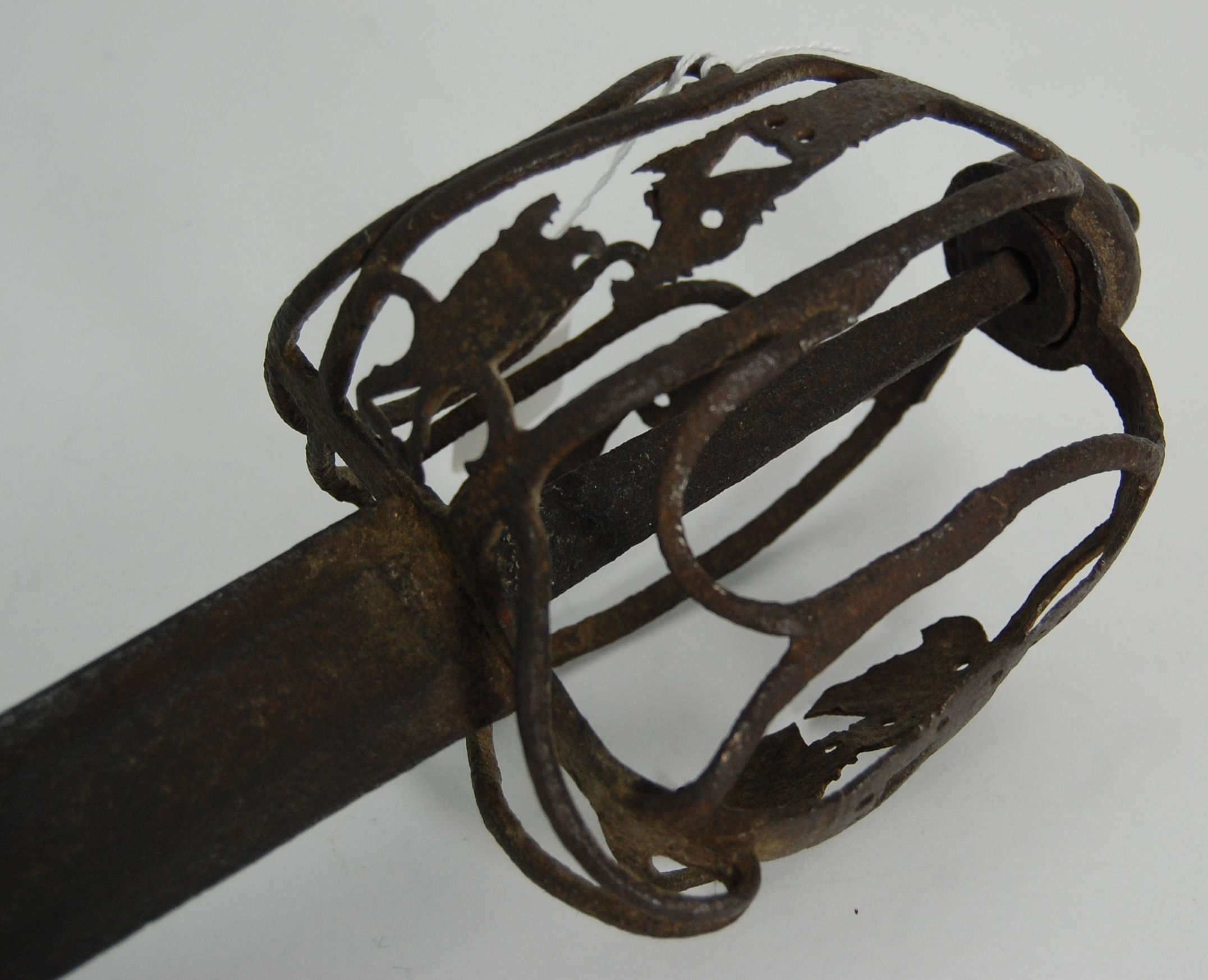 A Scottish basket hilted sword