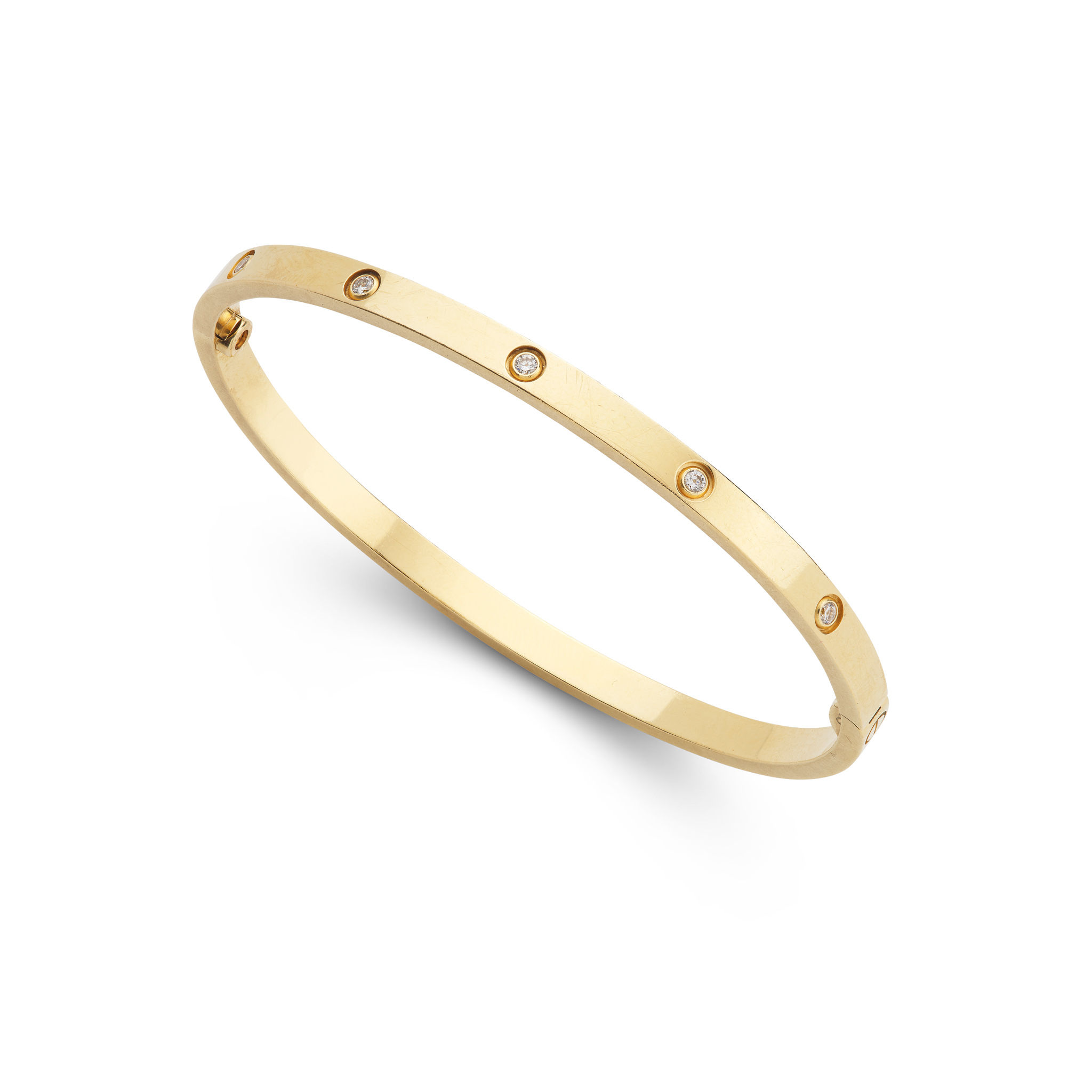 Cartier: A gold and diamond 'Love' Bangle