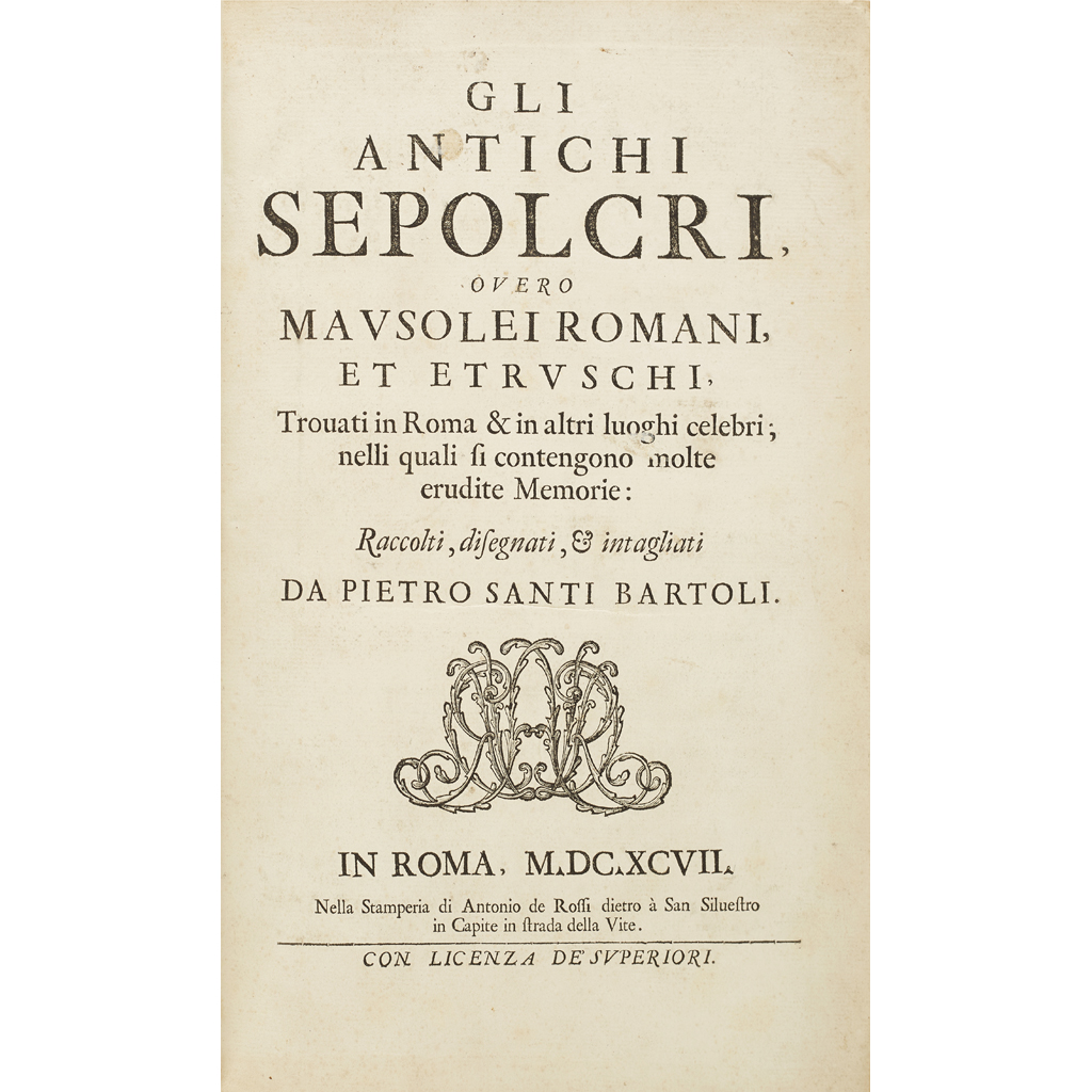 COLLECTION OF 6 VOLUMES, INCLUDING BARTOLI, PIETRO SANTI