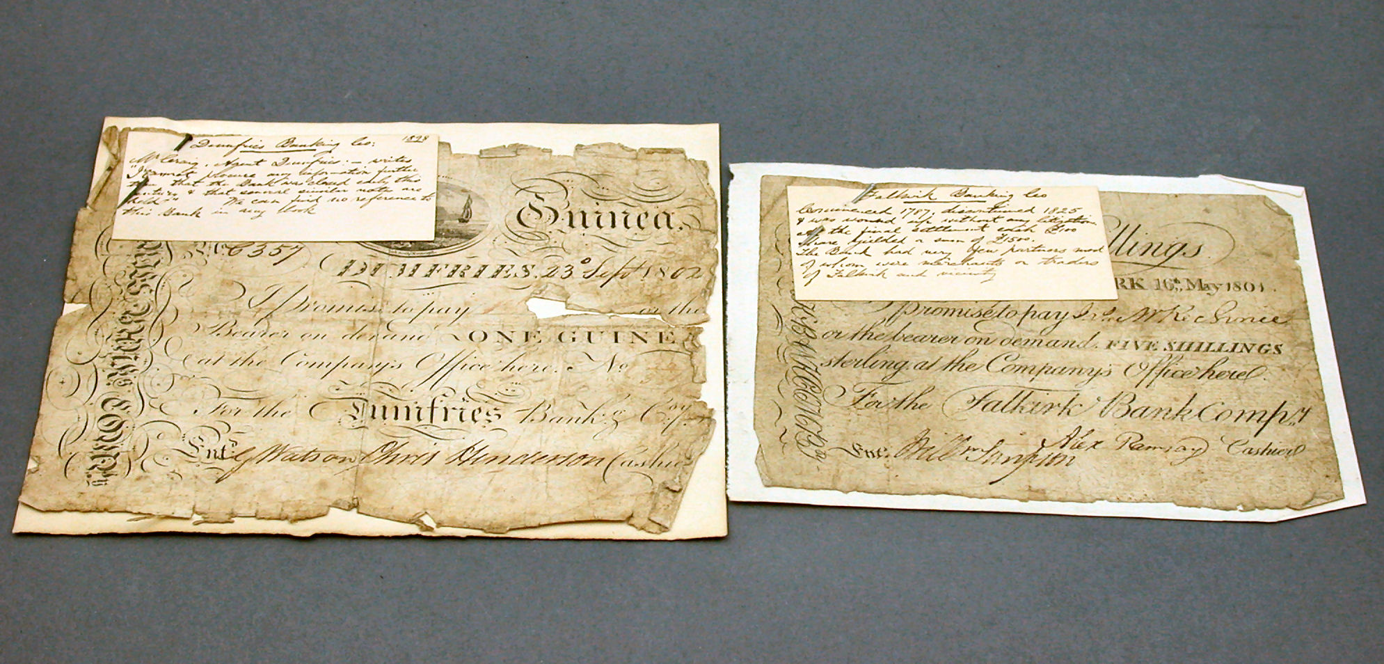 A Falkirk five Shilling note,