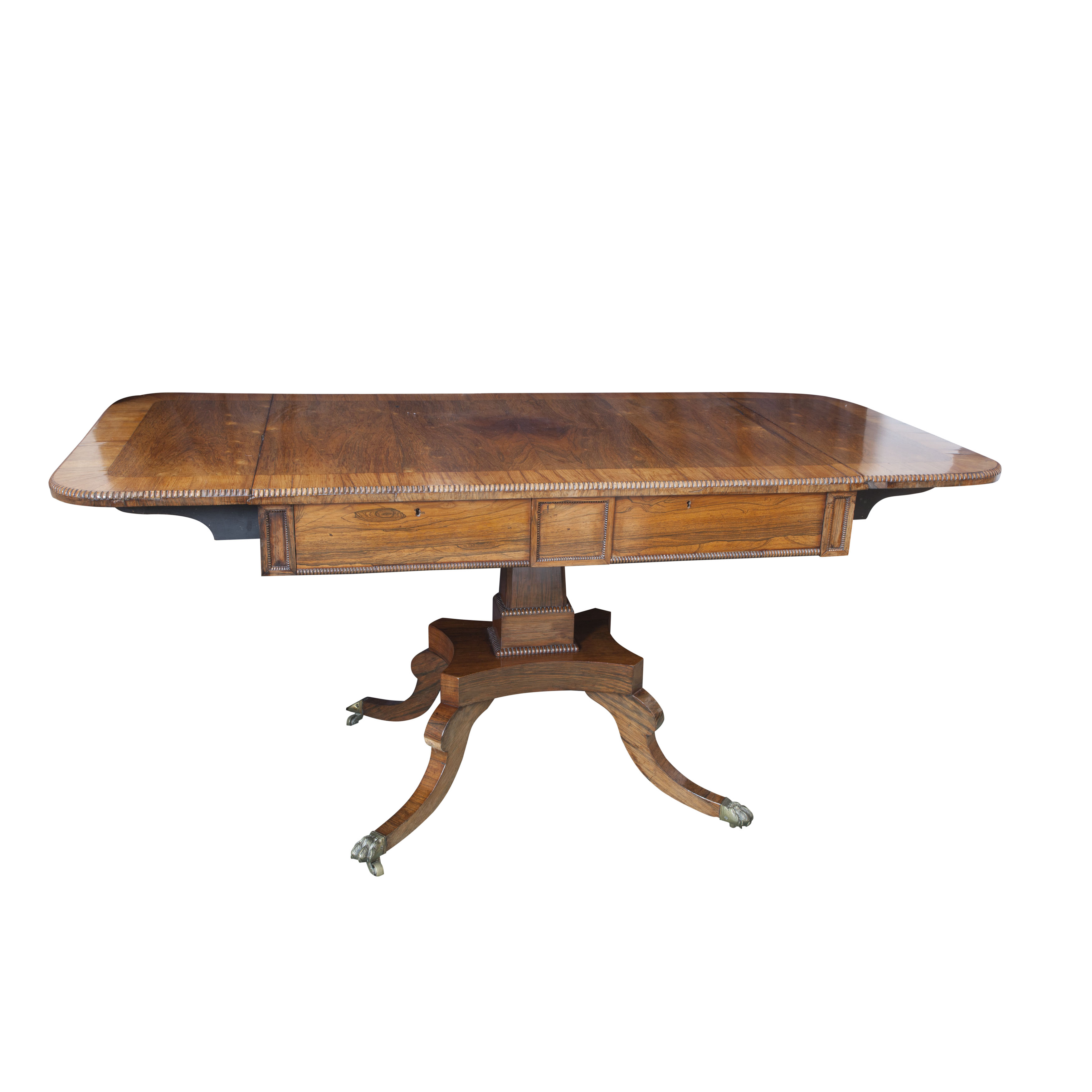 REGENCY ROSEWOOD DROP LEAF SOFA TABLE