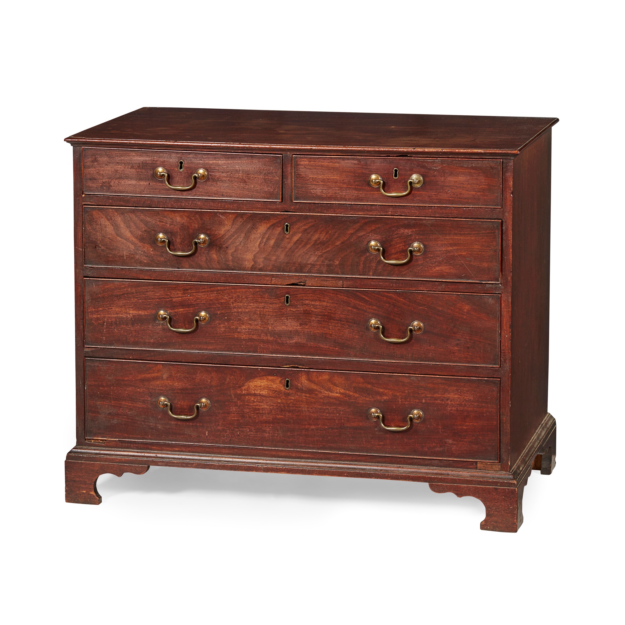 GEORGE III MAHOGANY CHEST OF DRAWERS