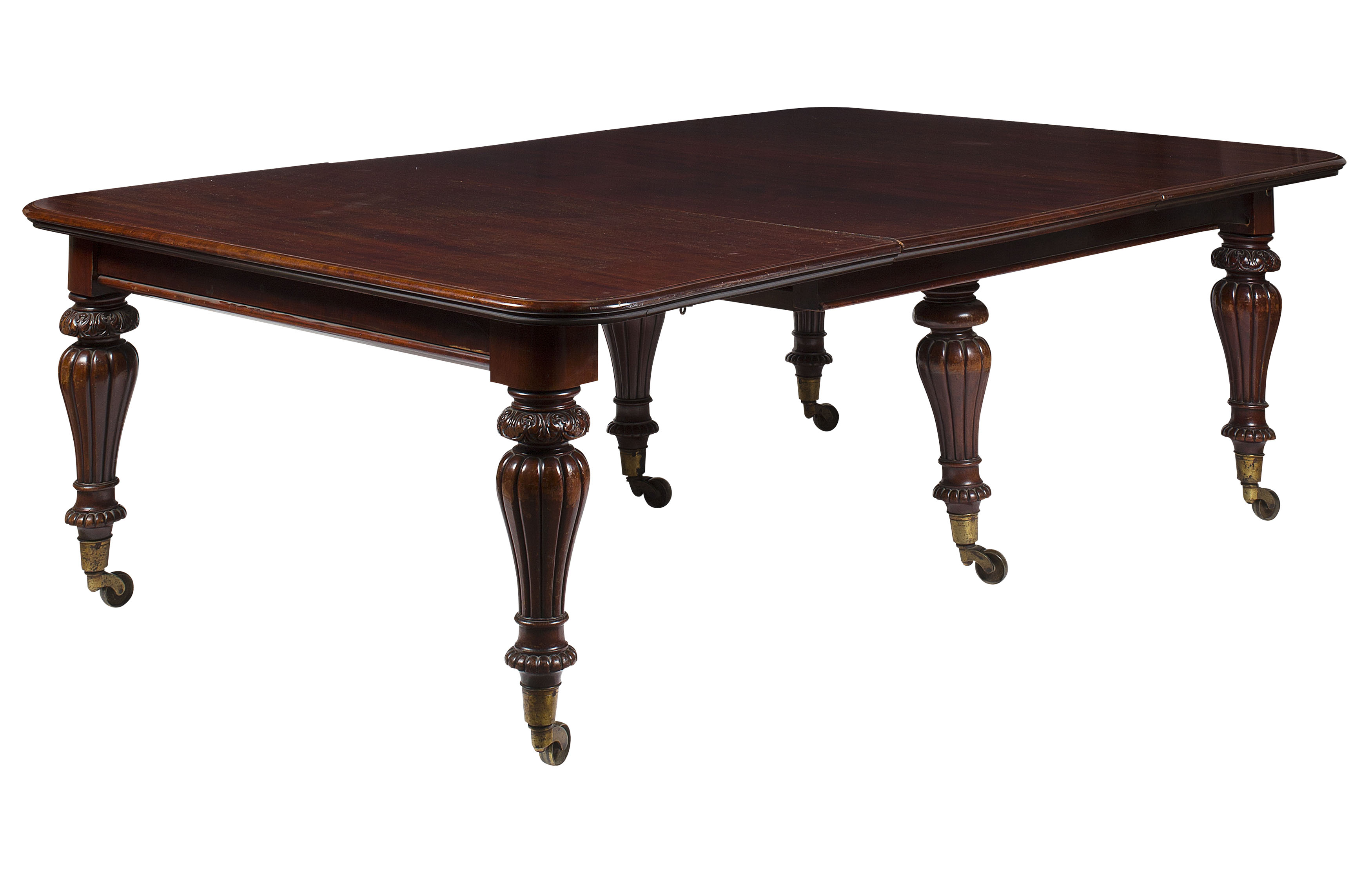 SCOTTISH WILLIAM IV MAHOGANY DINING TABLE