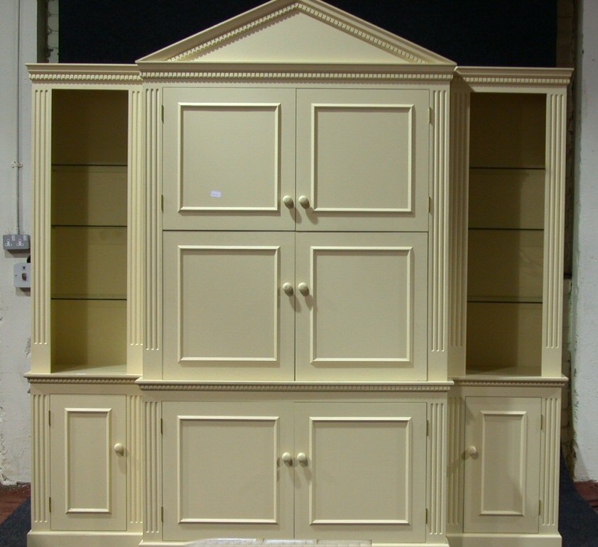 A contemporary overpainted cabinet,