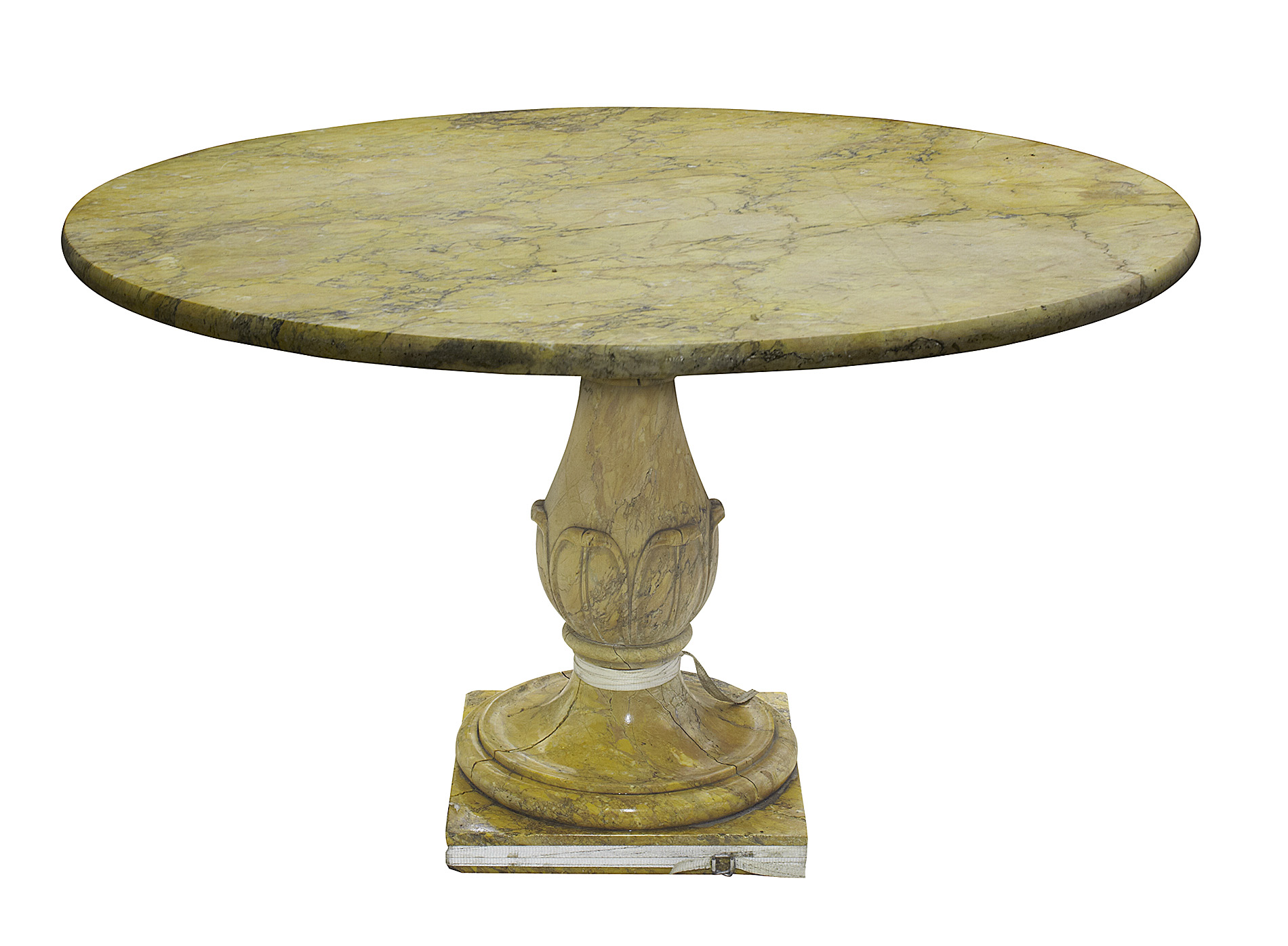 ITALIAN SIENNA MARBLE CENTRE TABLE