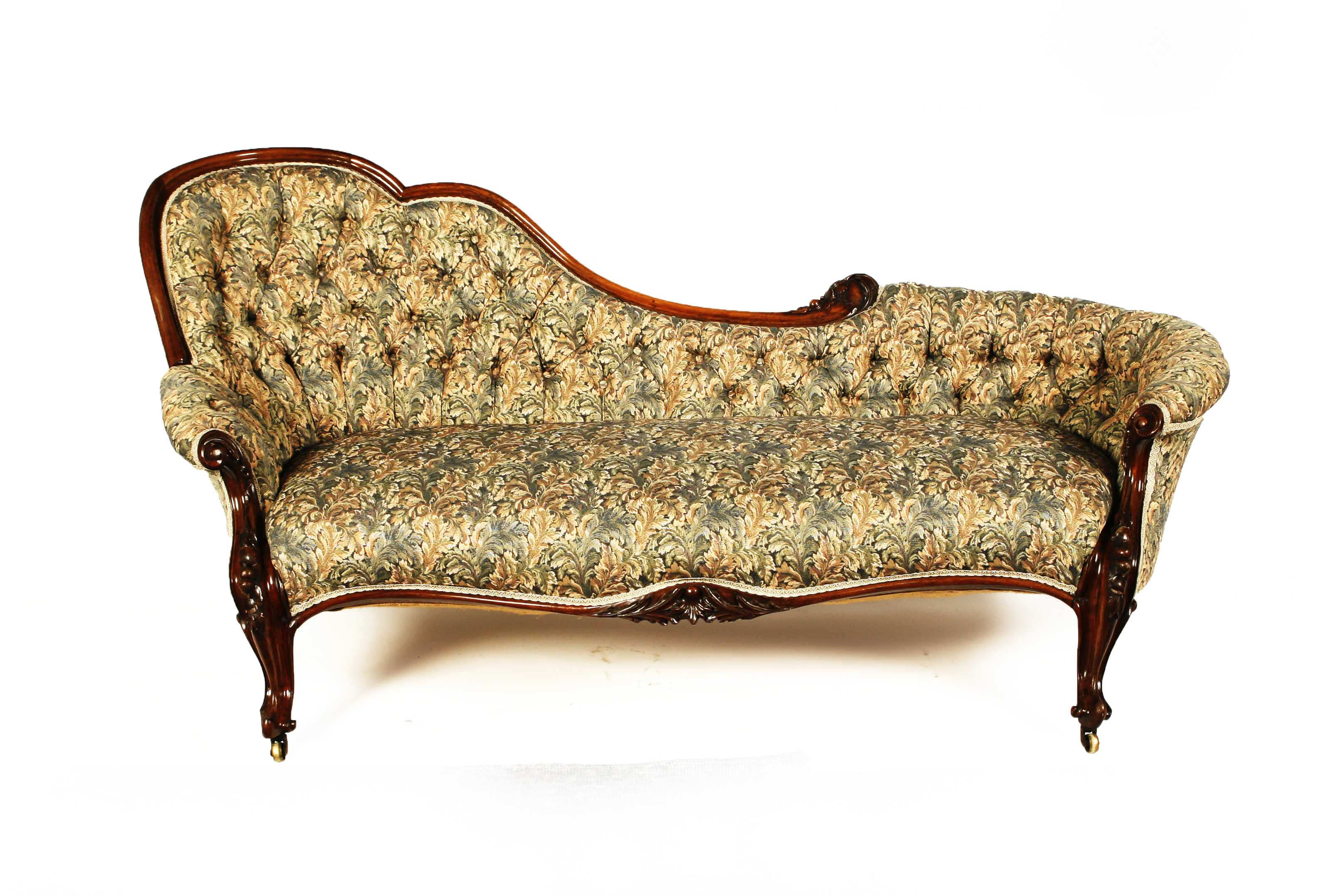 VICTORIAN ROSEWOOD CHAISE LONGUE