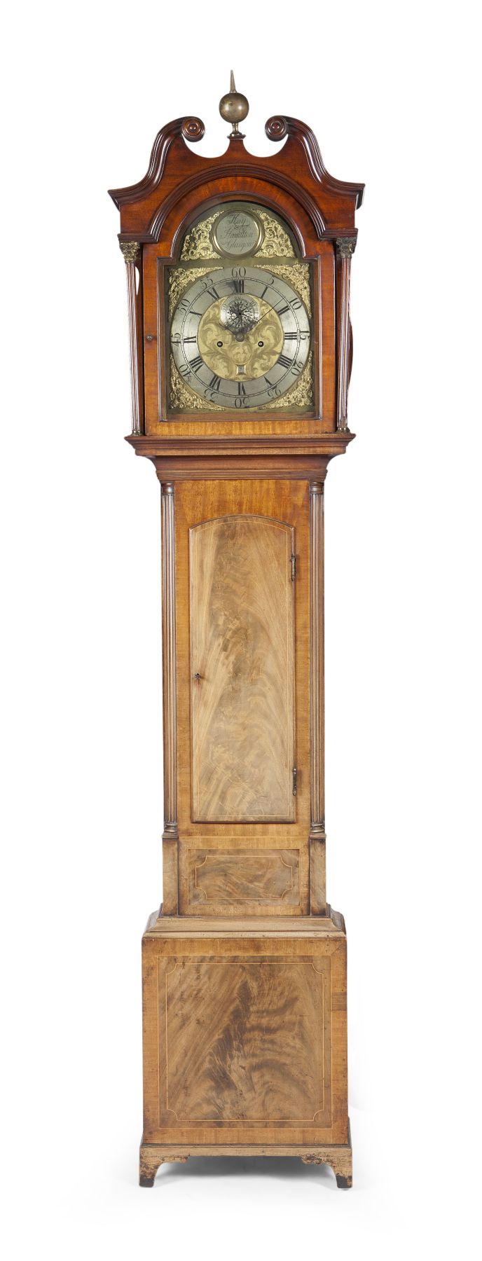 SCOTTISH GEORGE III MAHOGANY LONGCASE CLOCK