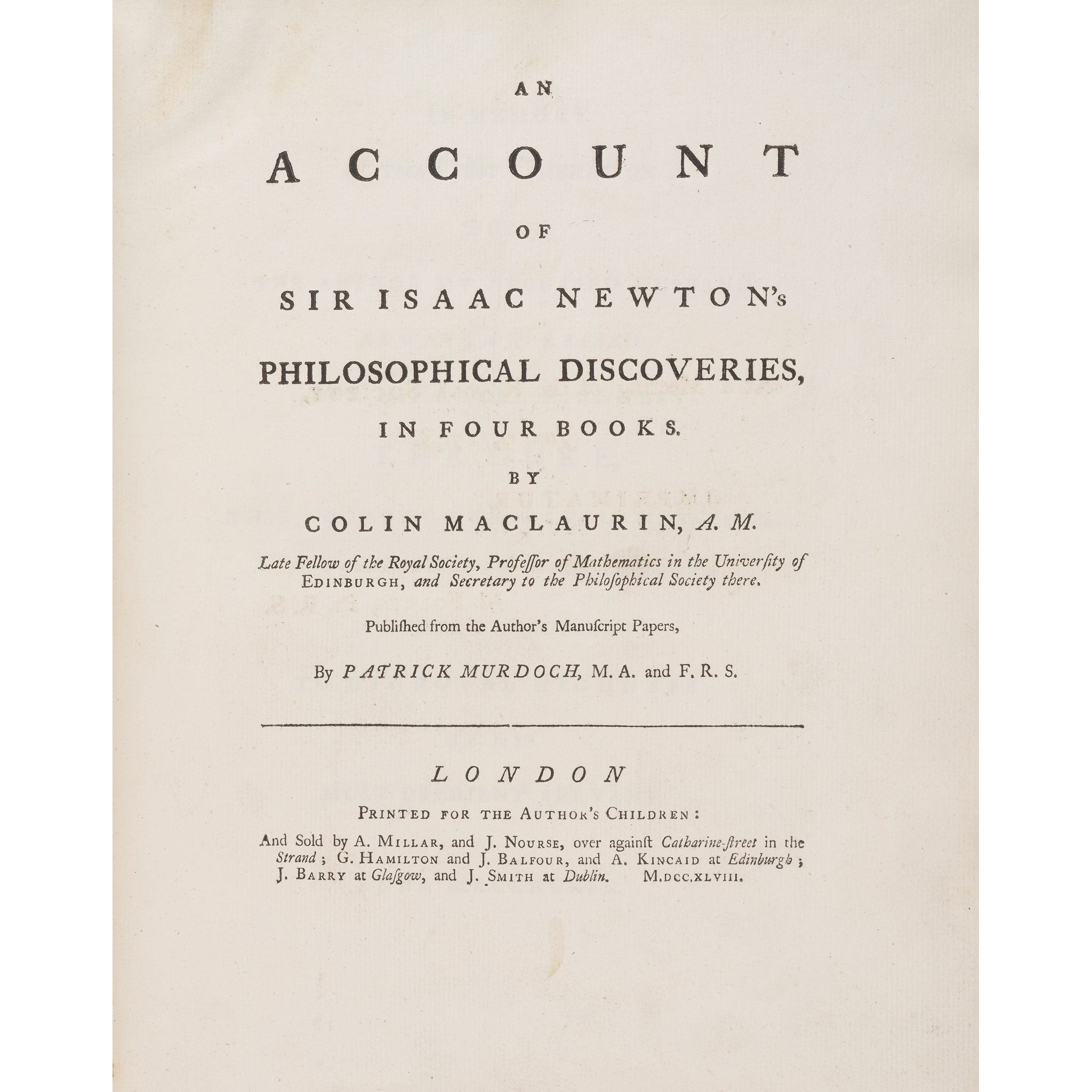 Maclaurin, Colin