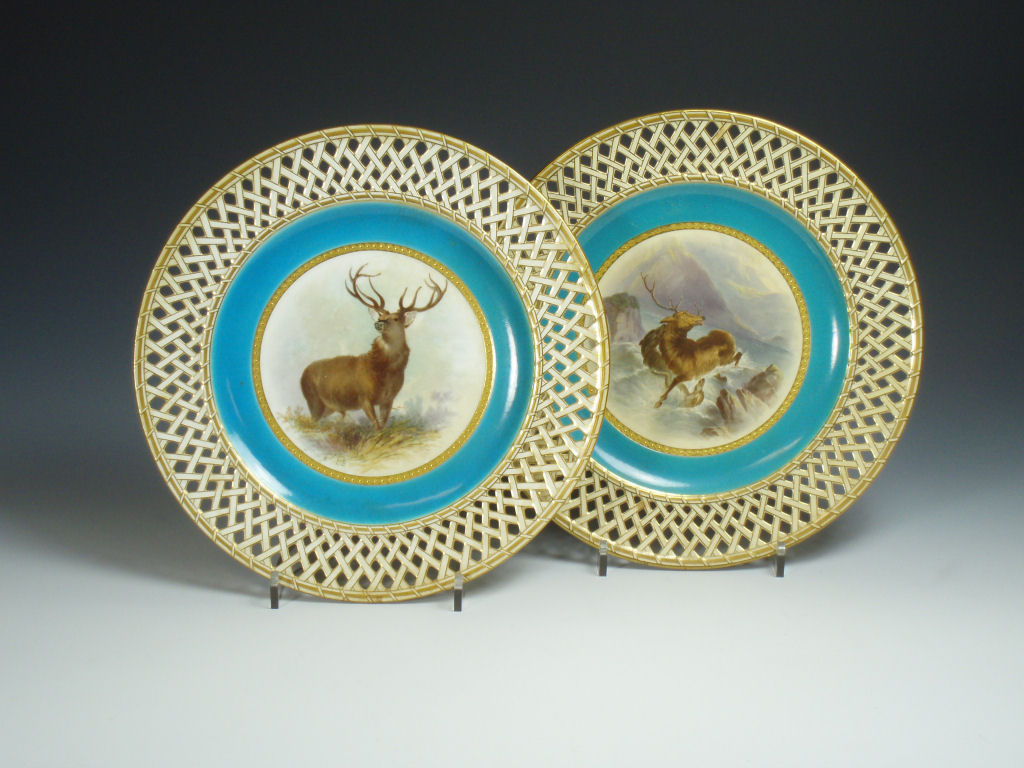 A late 19th century Mintons 'Monarch of the Glen' plate After paintings by Landseer