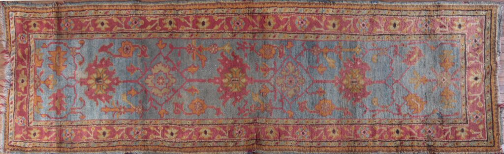 Two similar Ushak runners