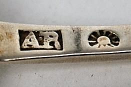 Unattributed - a set of five unattributed Scottish provincial teaspoons