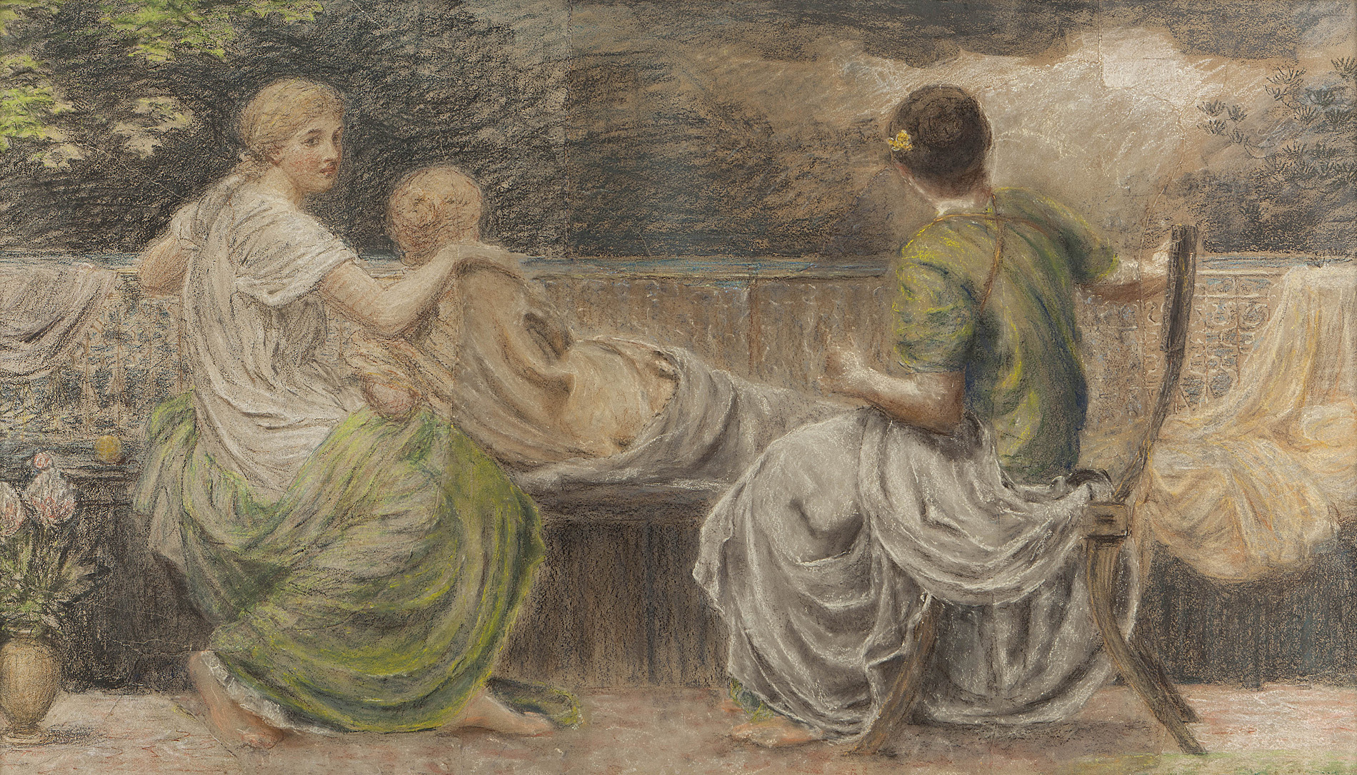 ALBERT JOSEPH MOORE (BRITISH 1841-1893) AND OTHERS