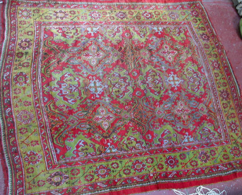 An Ushak carpet,