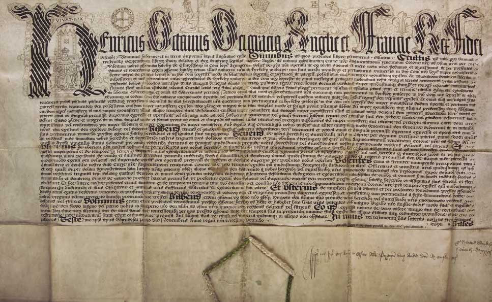GRANT OF HENRY VIII