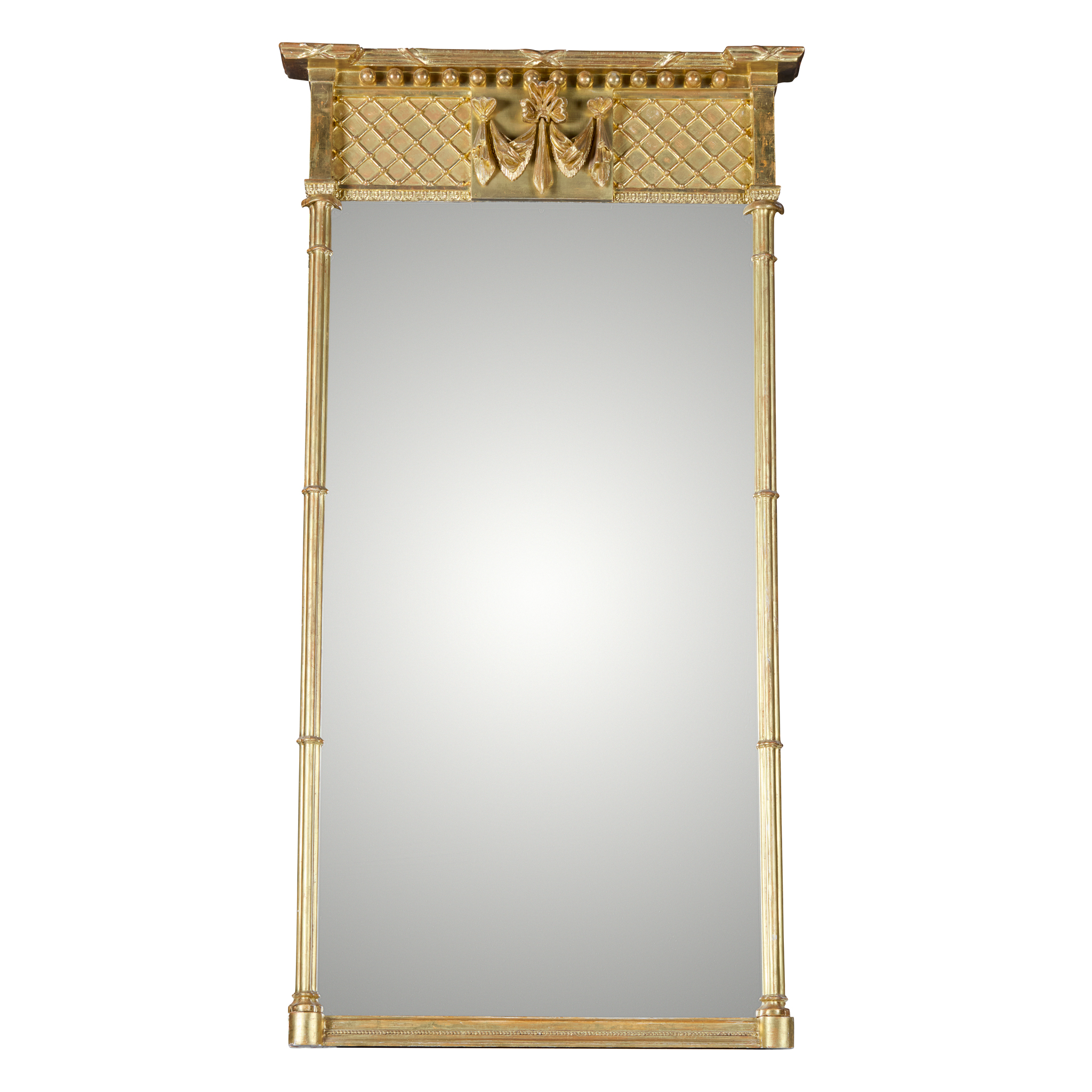 LATE REGENCY GILTWOOD PIER MIRROR