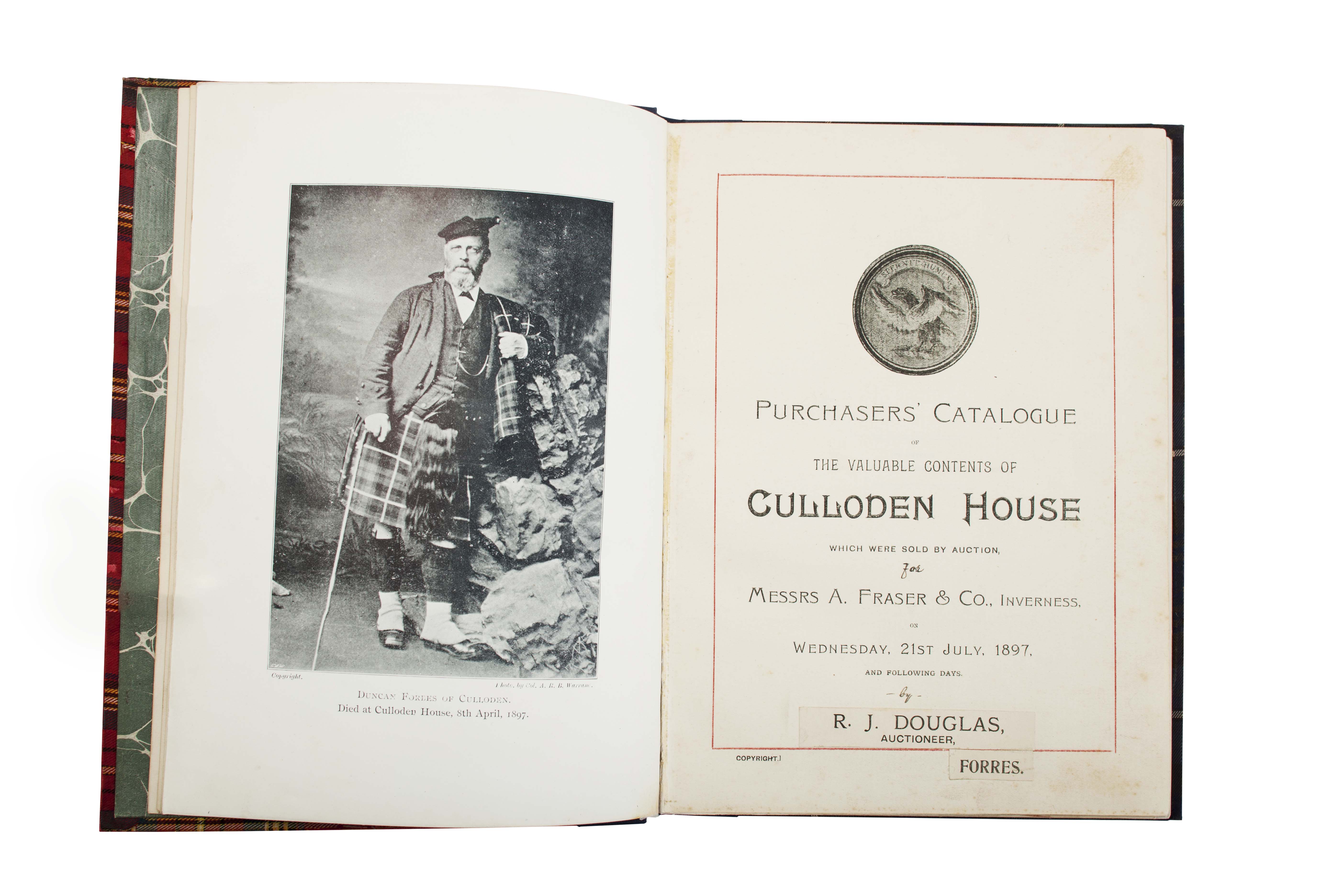 Culloden House - auction catalogue 1897