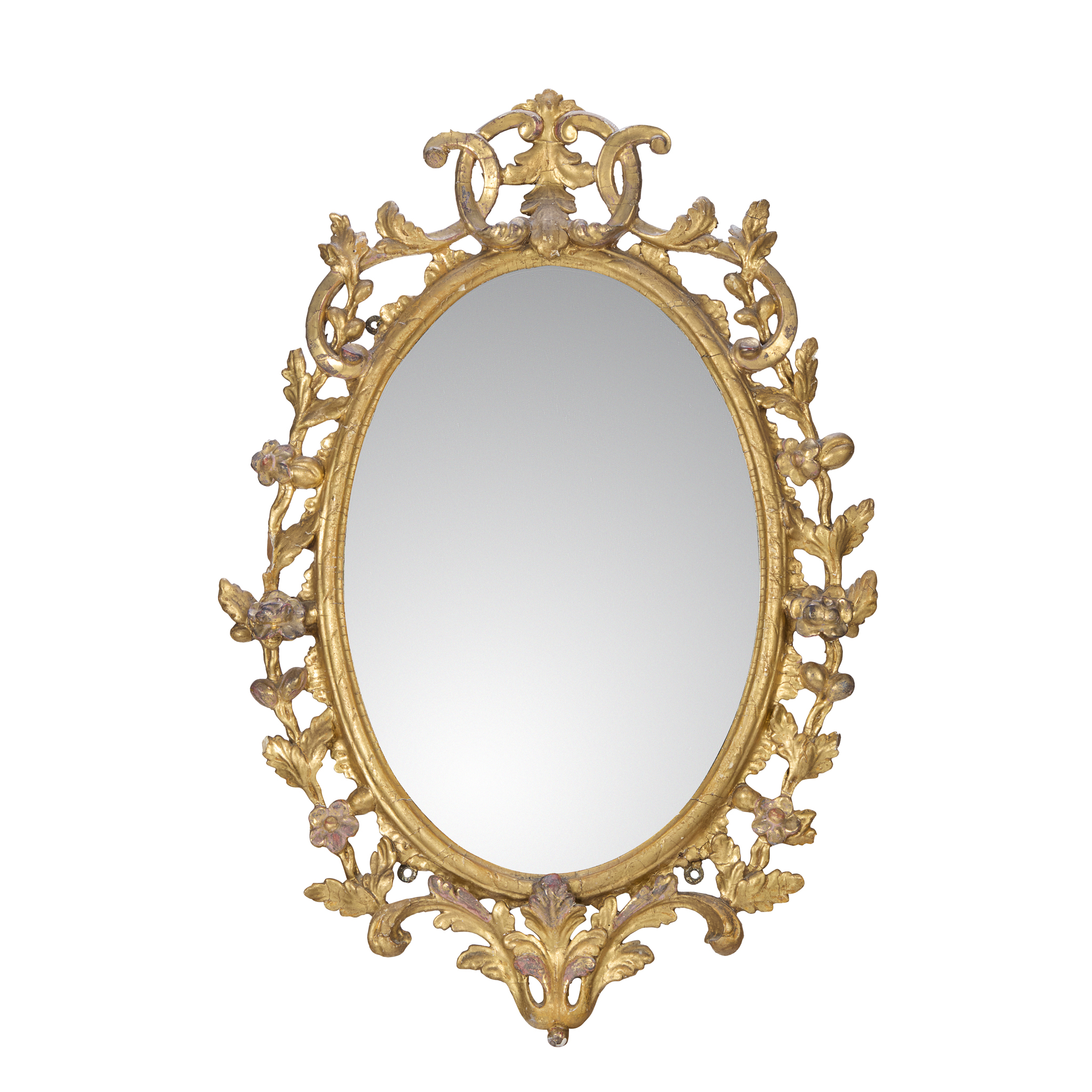 GEORGE III CARVED GILTWOOD MIRROR