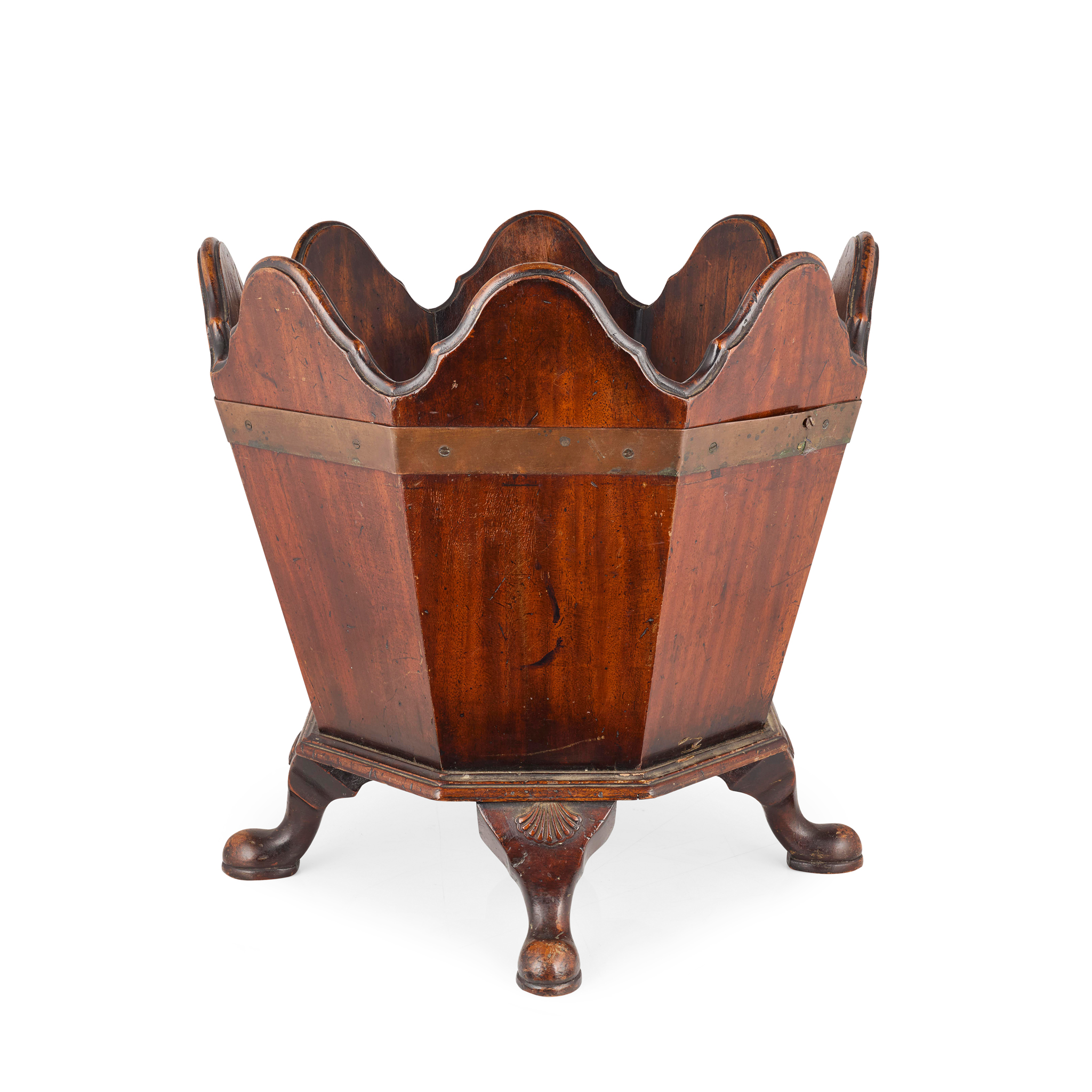 GEORGIAN STYLE MAHOGANY WASTEPAPER BIN