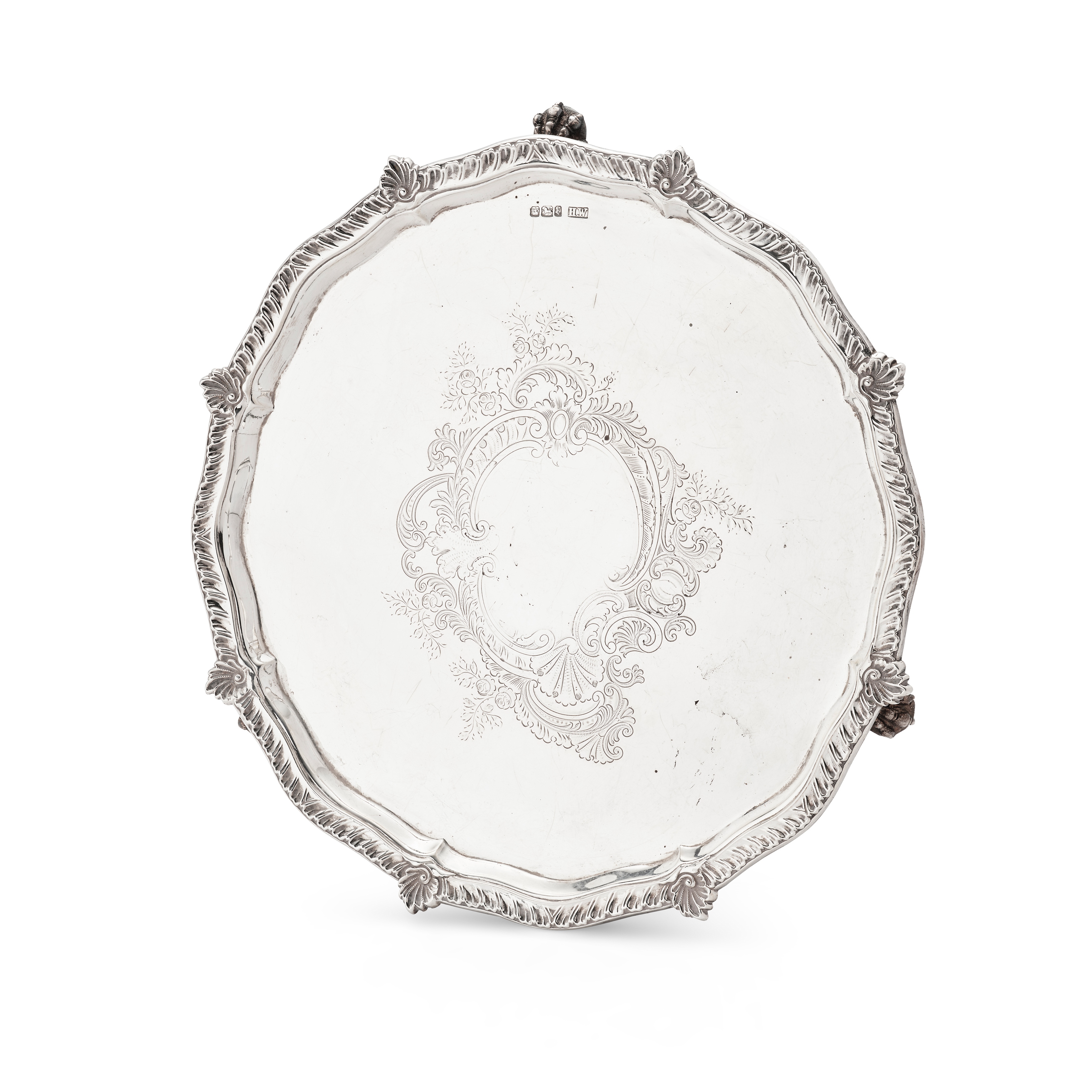 A LATE VICTORIAN SALVER