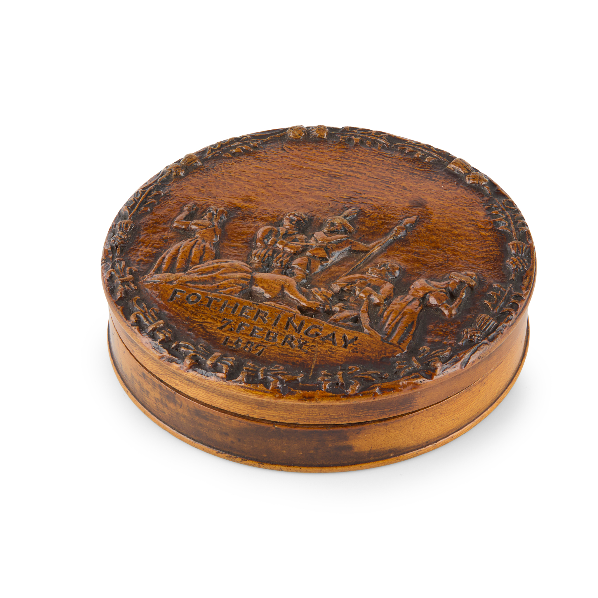 A REGENCY TREEN SNUFF BOX