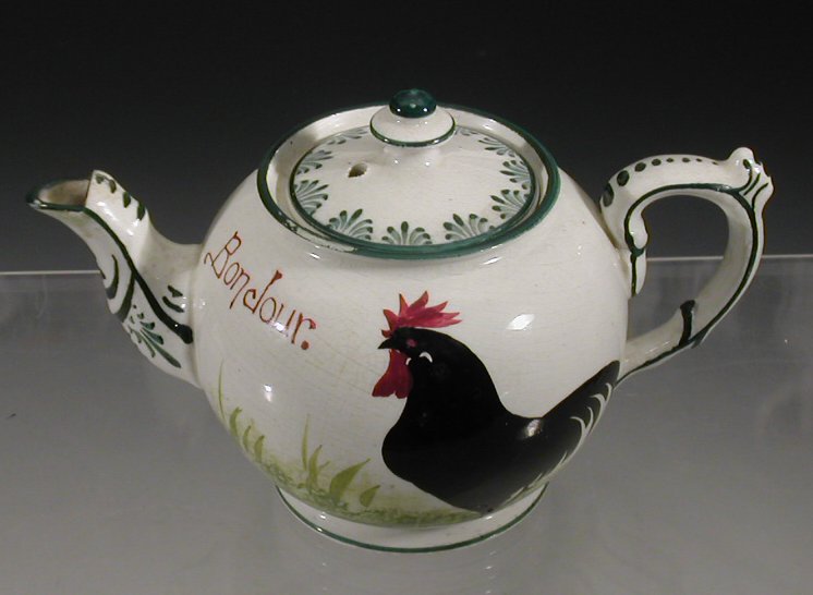 A Wemyss 'Cockerel' teapot and cover