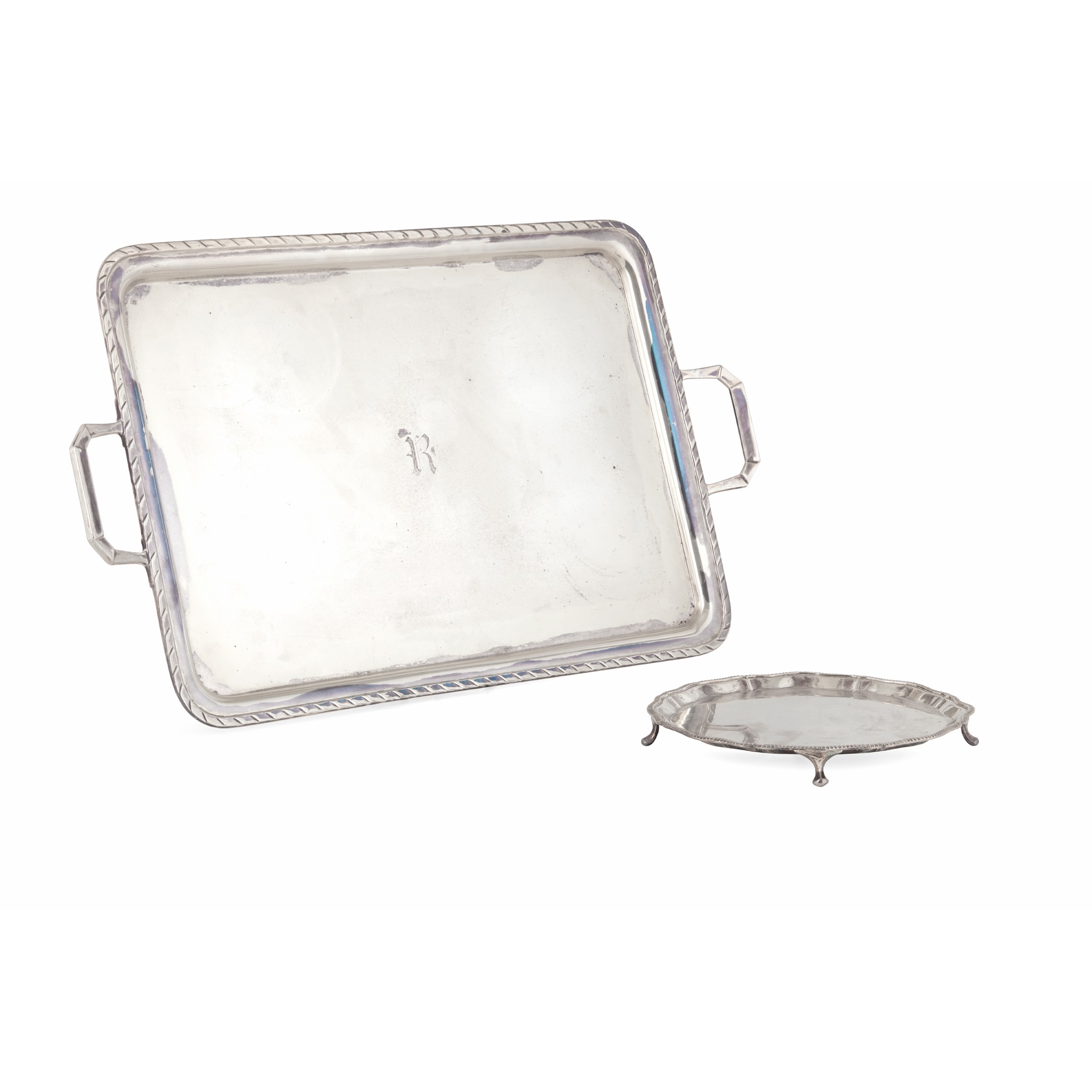 A 1930s twin-handled tray