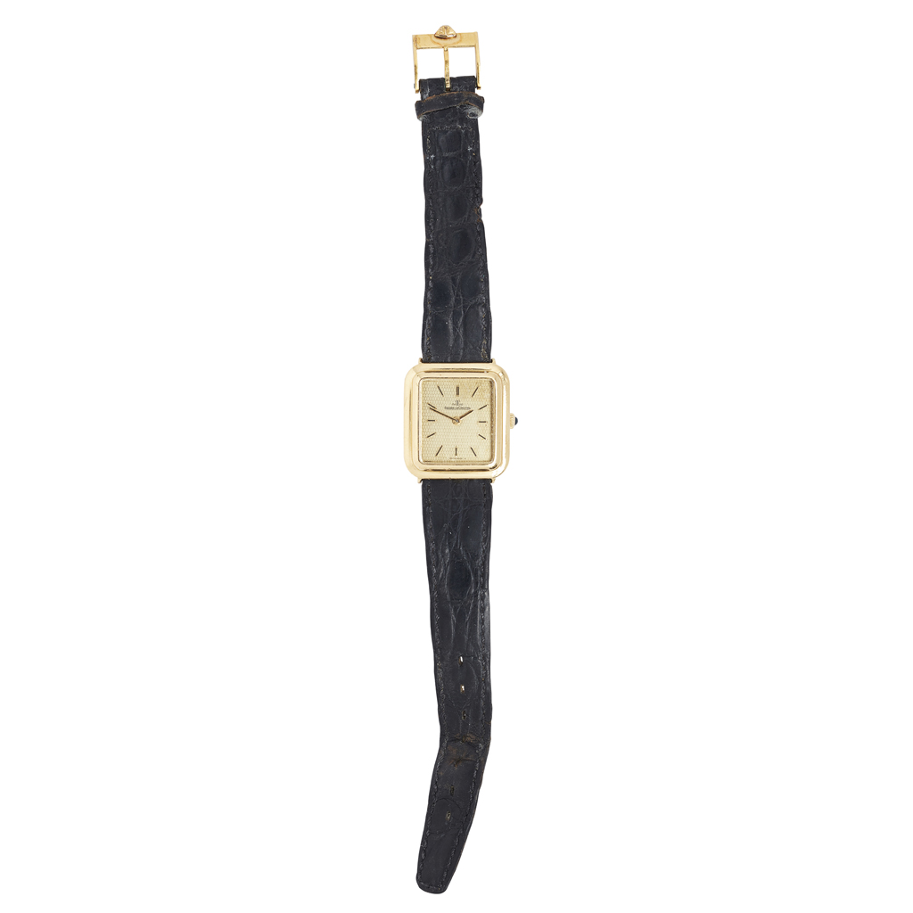 An 18ct gold wrist watch, Jaeger LeCoutre
