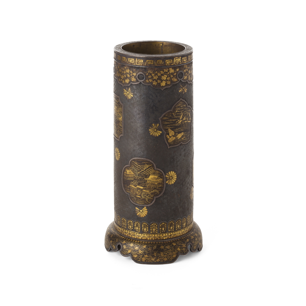 FINE GILT IRON INCENSE HOLDER