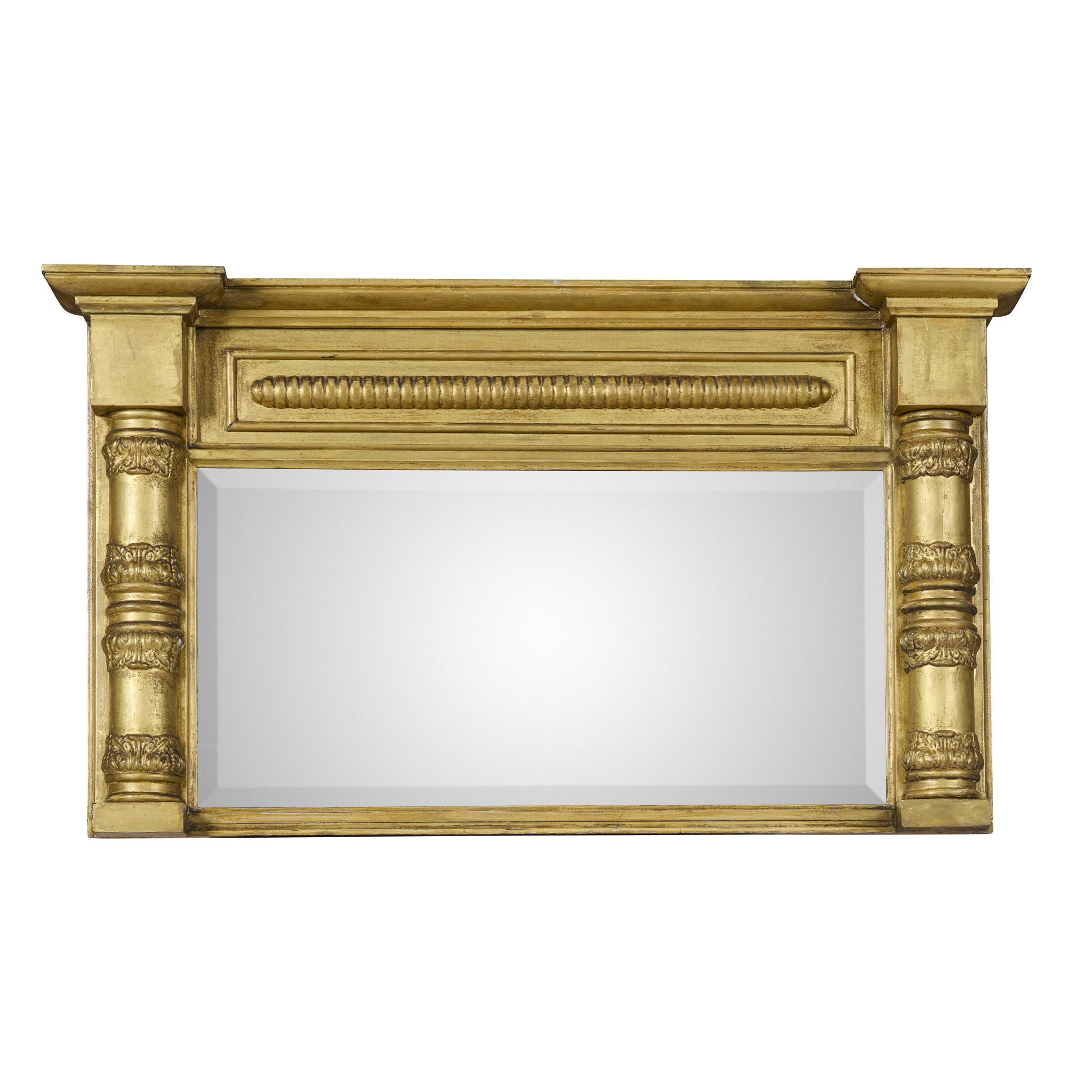 REGENCY SMALL GILTWOOD OVERMANTEL MIRROR