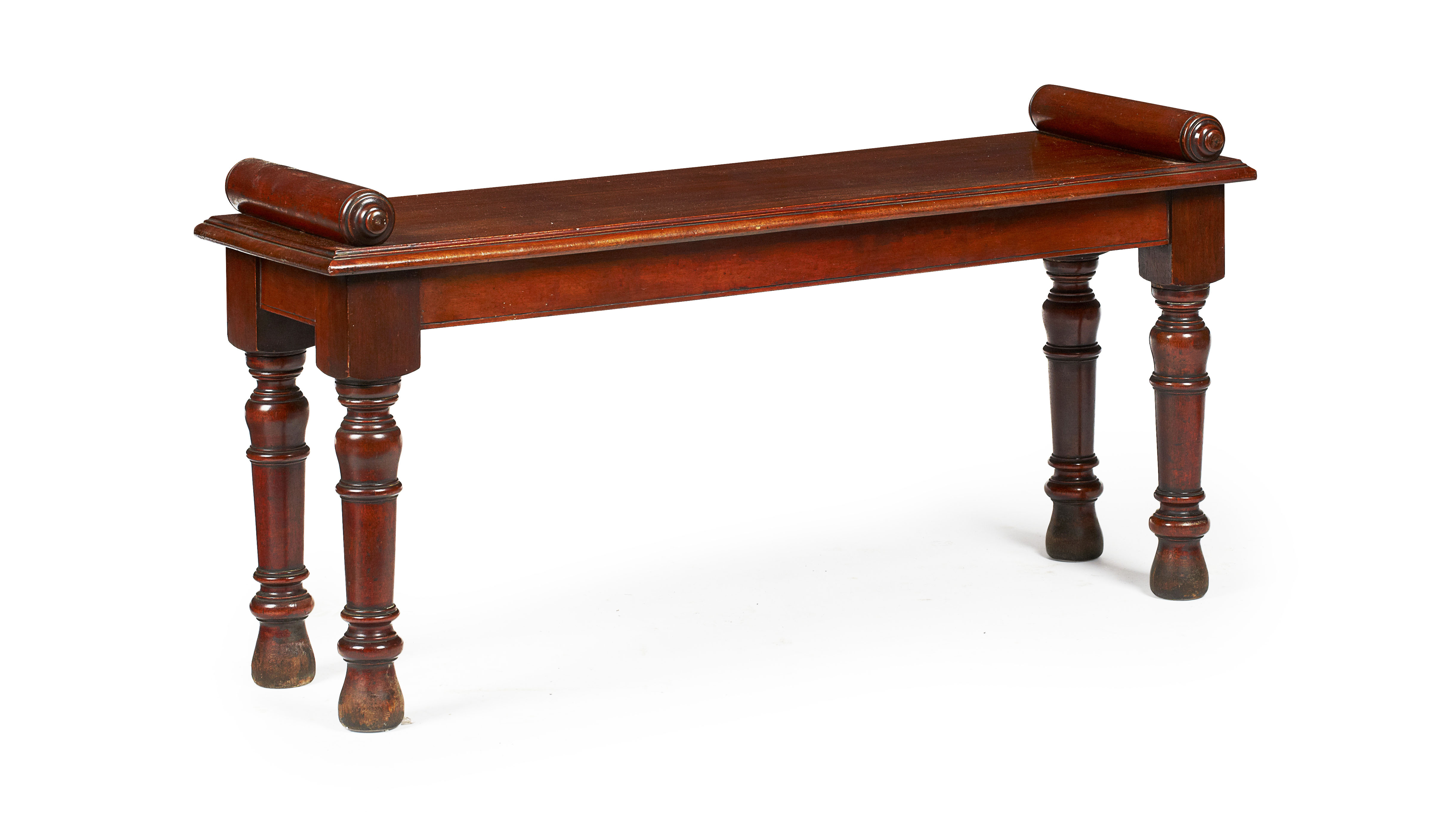 VICTORIAN MAHOGANY WINDOW SEAT