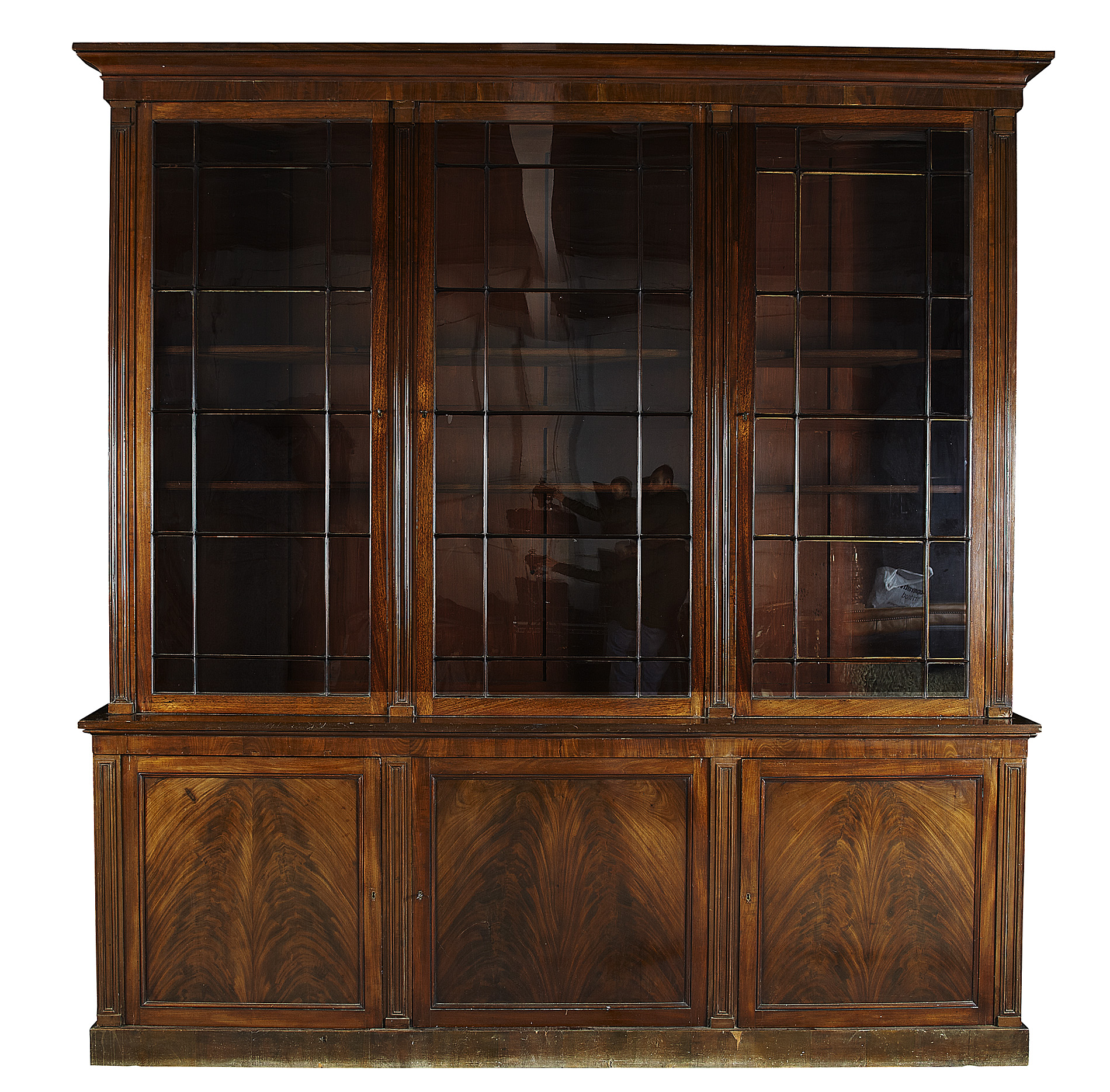 VICTORIAN MAHOGANY LIBRARY BOOKCASE