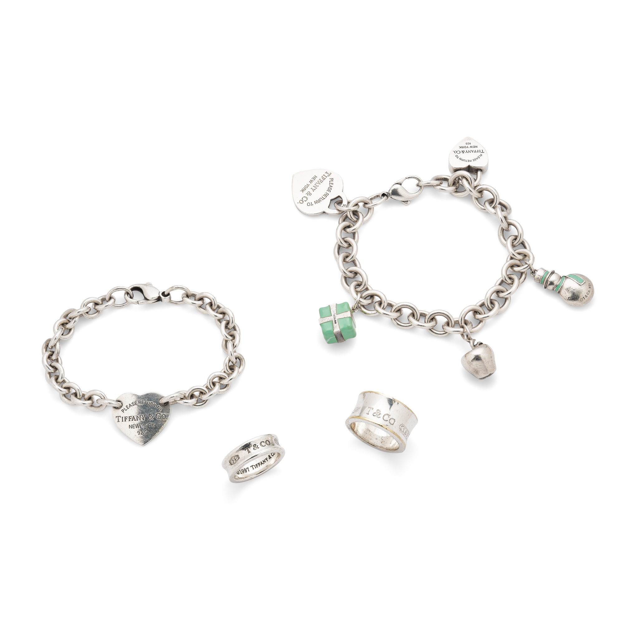 Tiffany & Co: A collection of silver jewellery