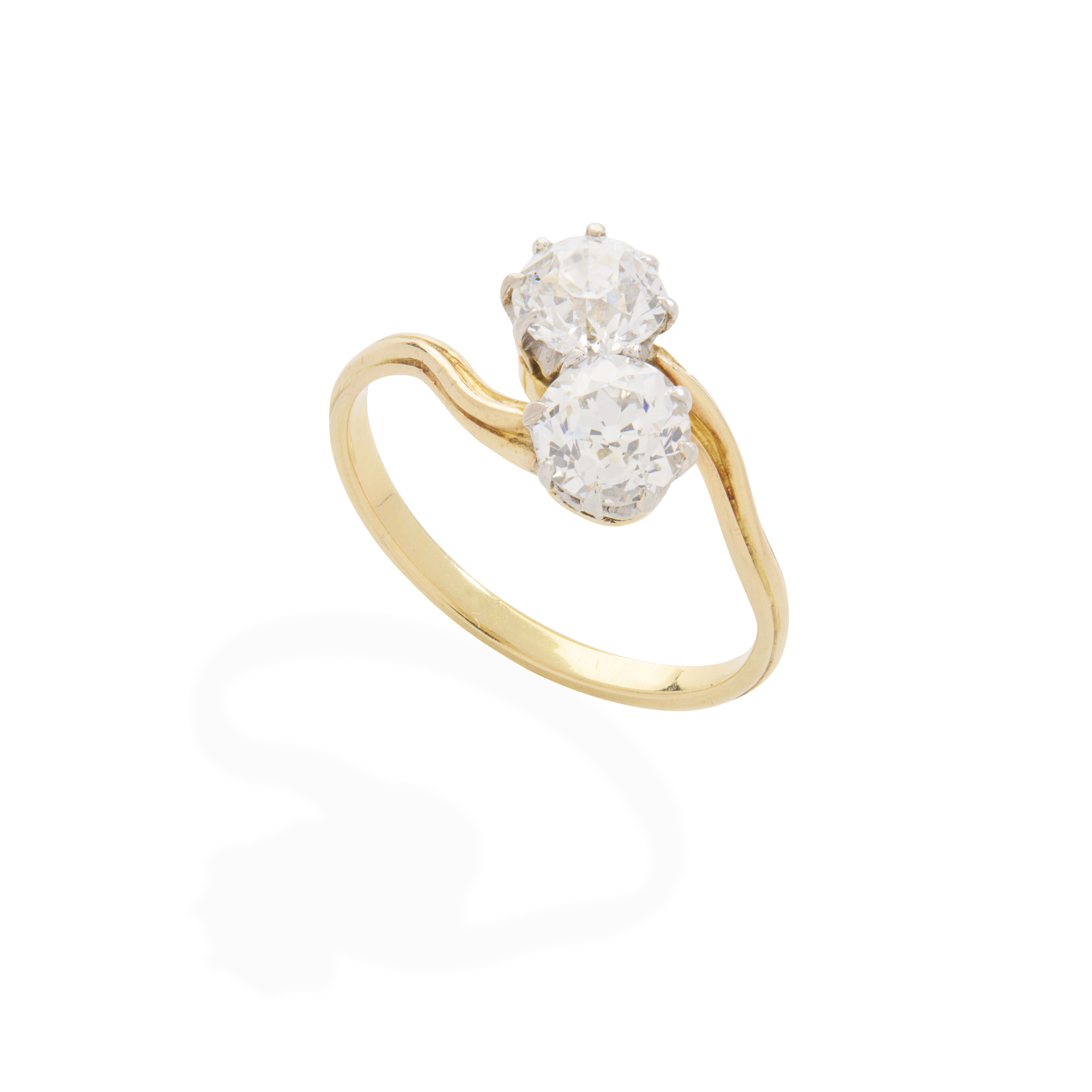 A diamond Moi-et-Toi ring