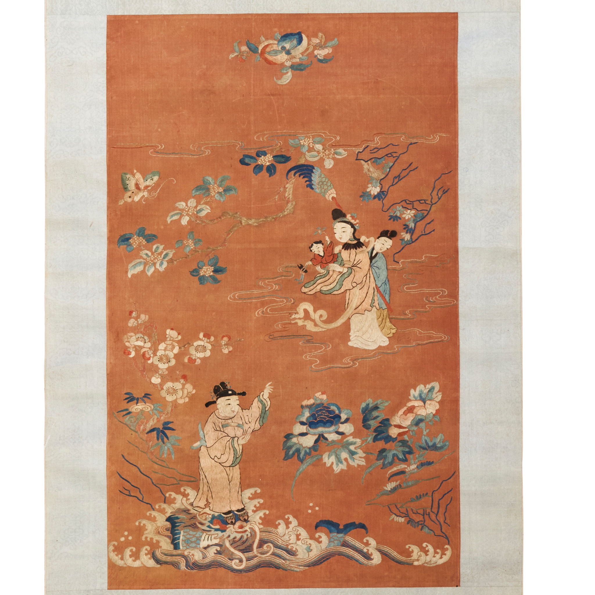 SILK EMBROIDERED 'IMMORTAL' PANEL