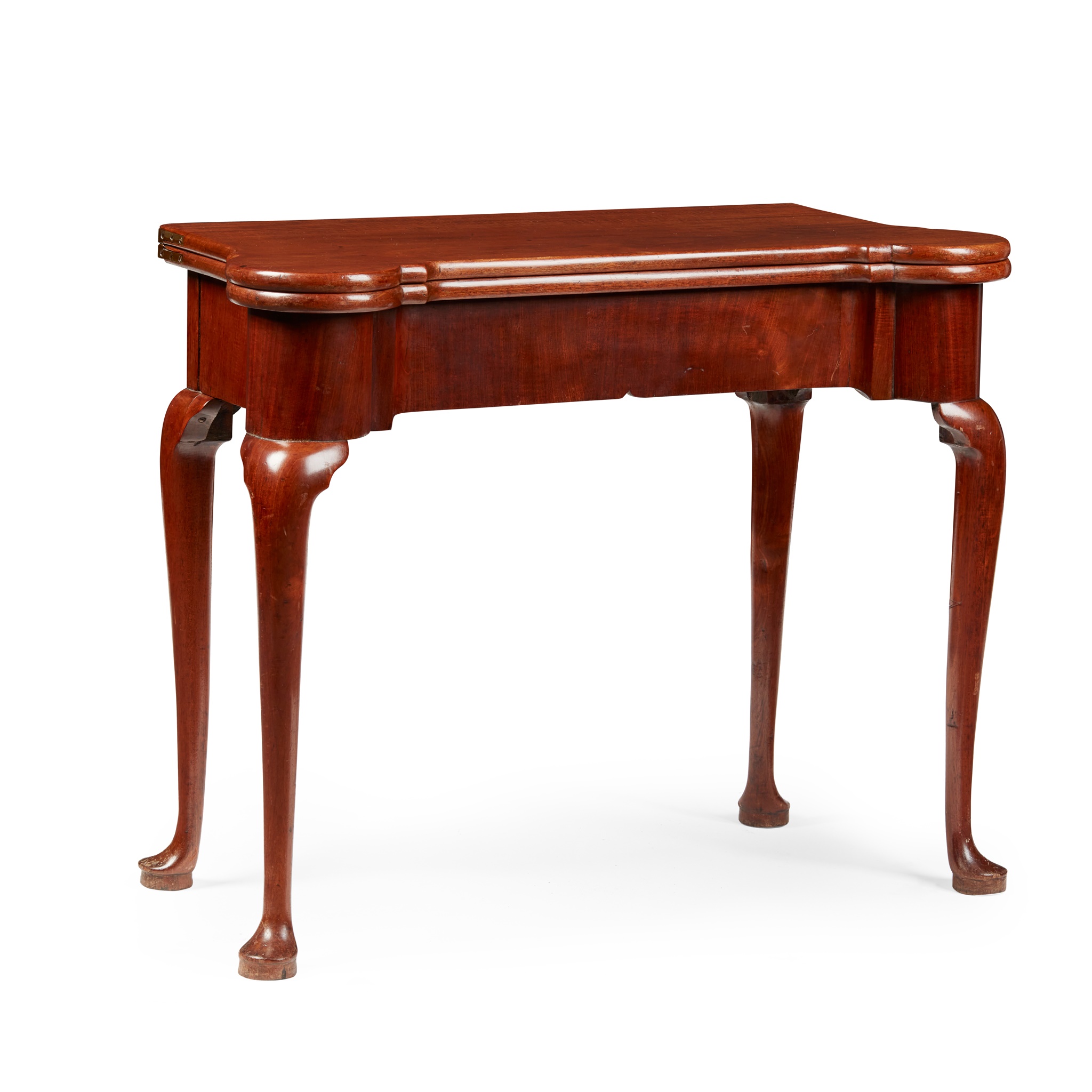 GEORGE II MAHOGANY CARD TABLE