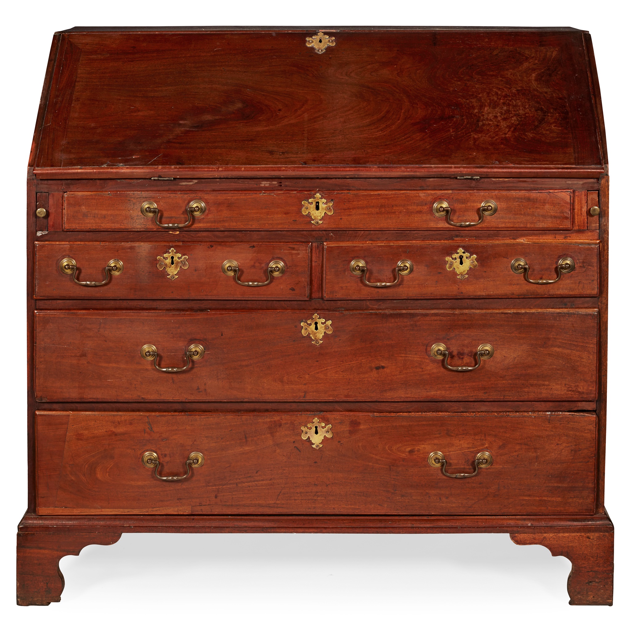 GEORGE II MAHOGANY BUREAU