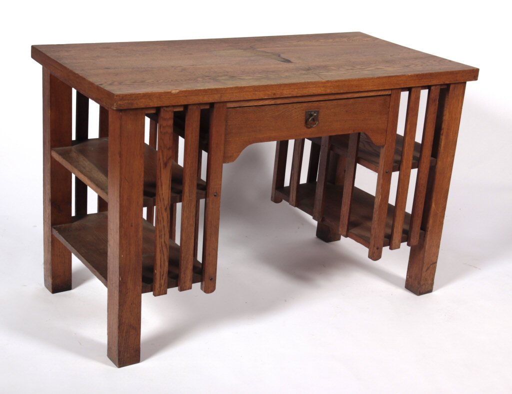 A 20th century oak desk