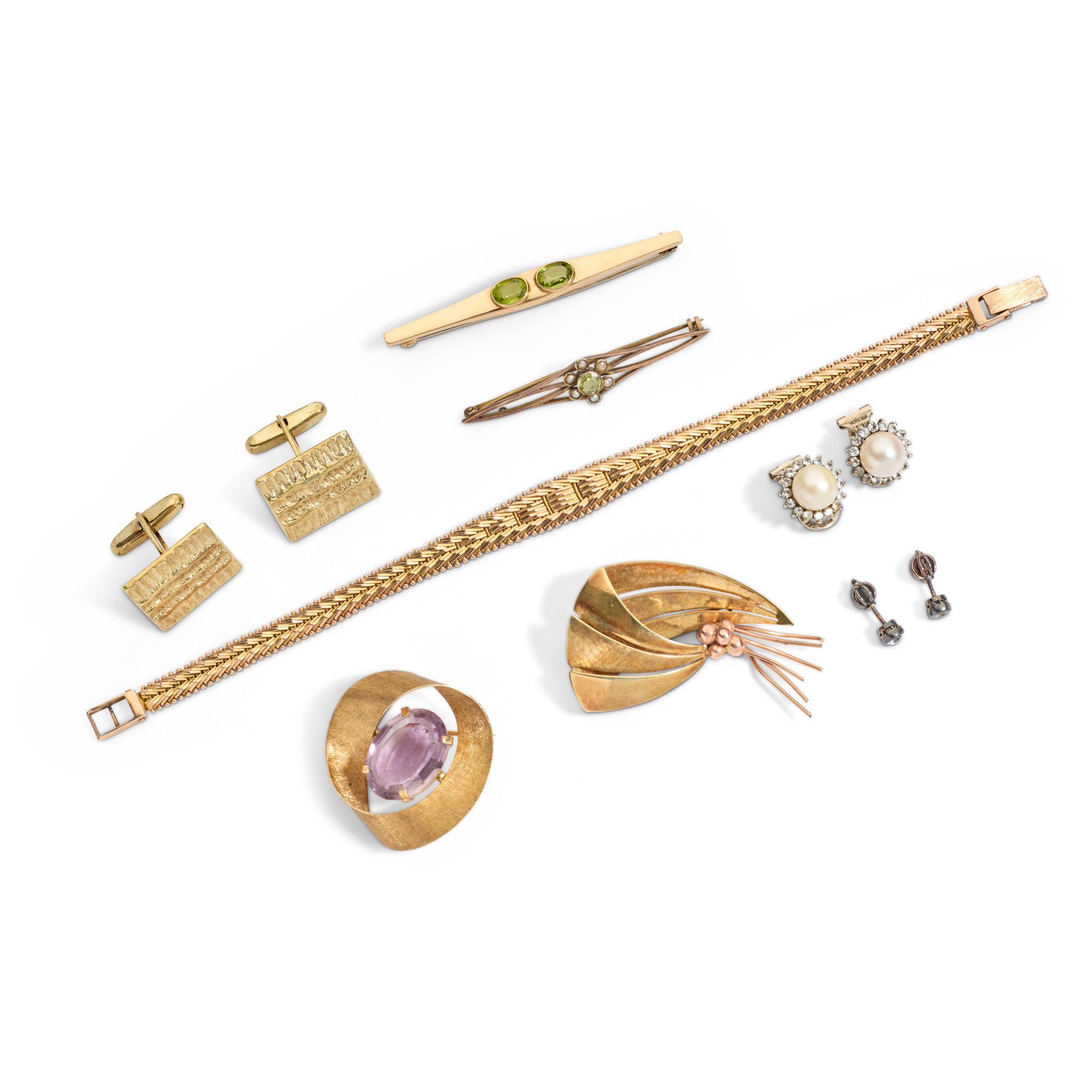 A collection of gem-set jewellery