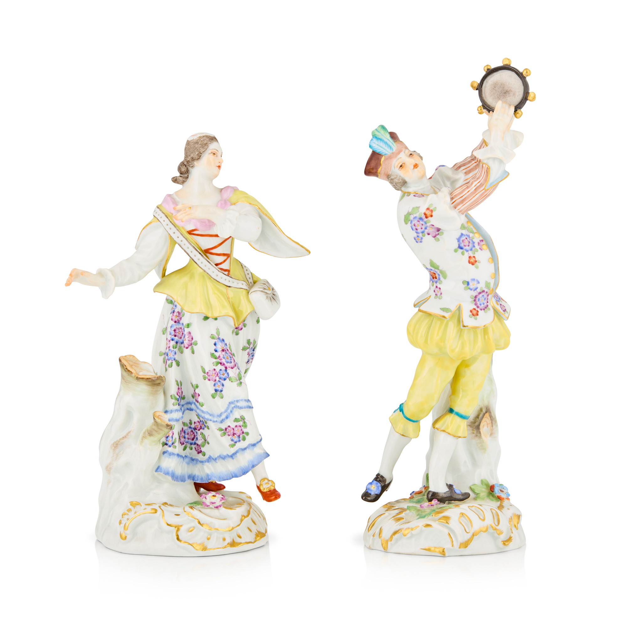 PAIR OF MEISSEN FIGURES
