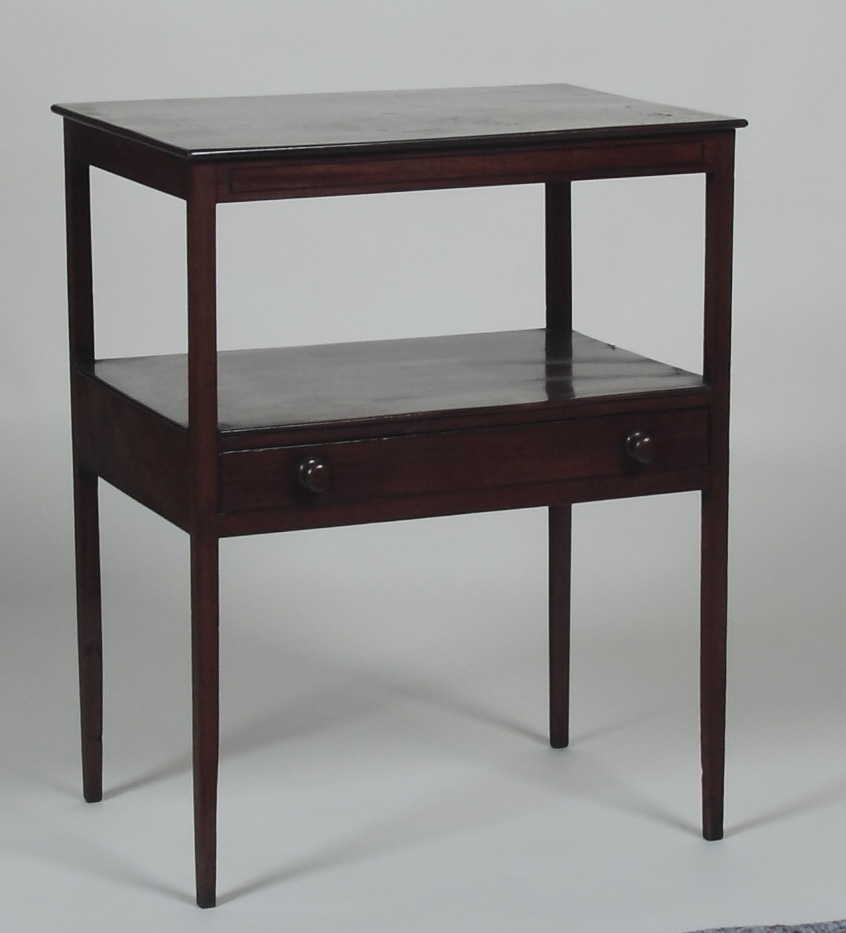 A 19th century mahogany side table