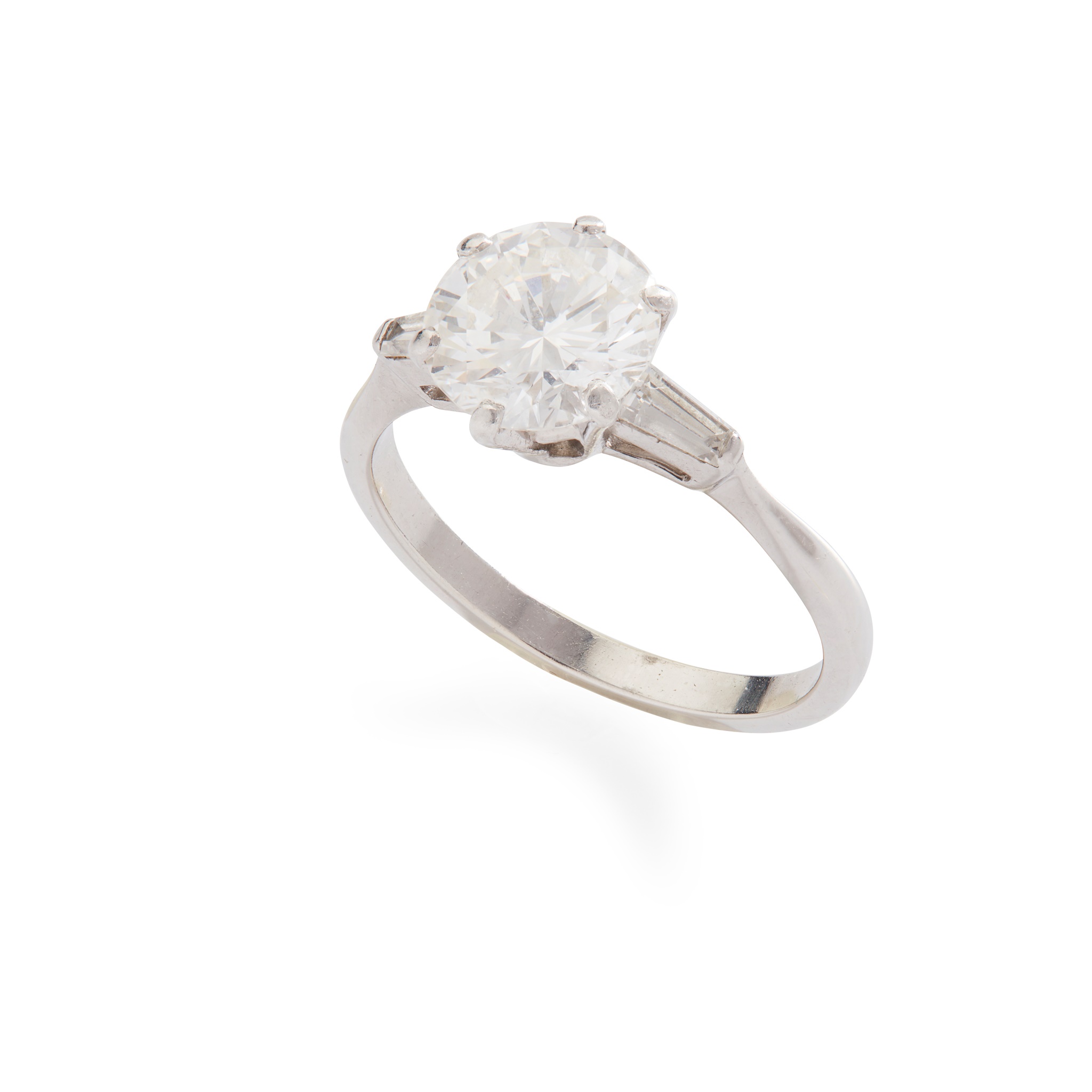 A diamond single-stone ring