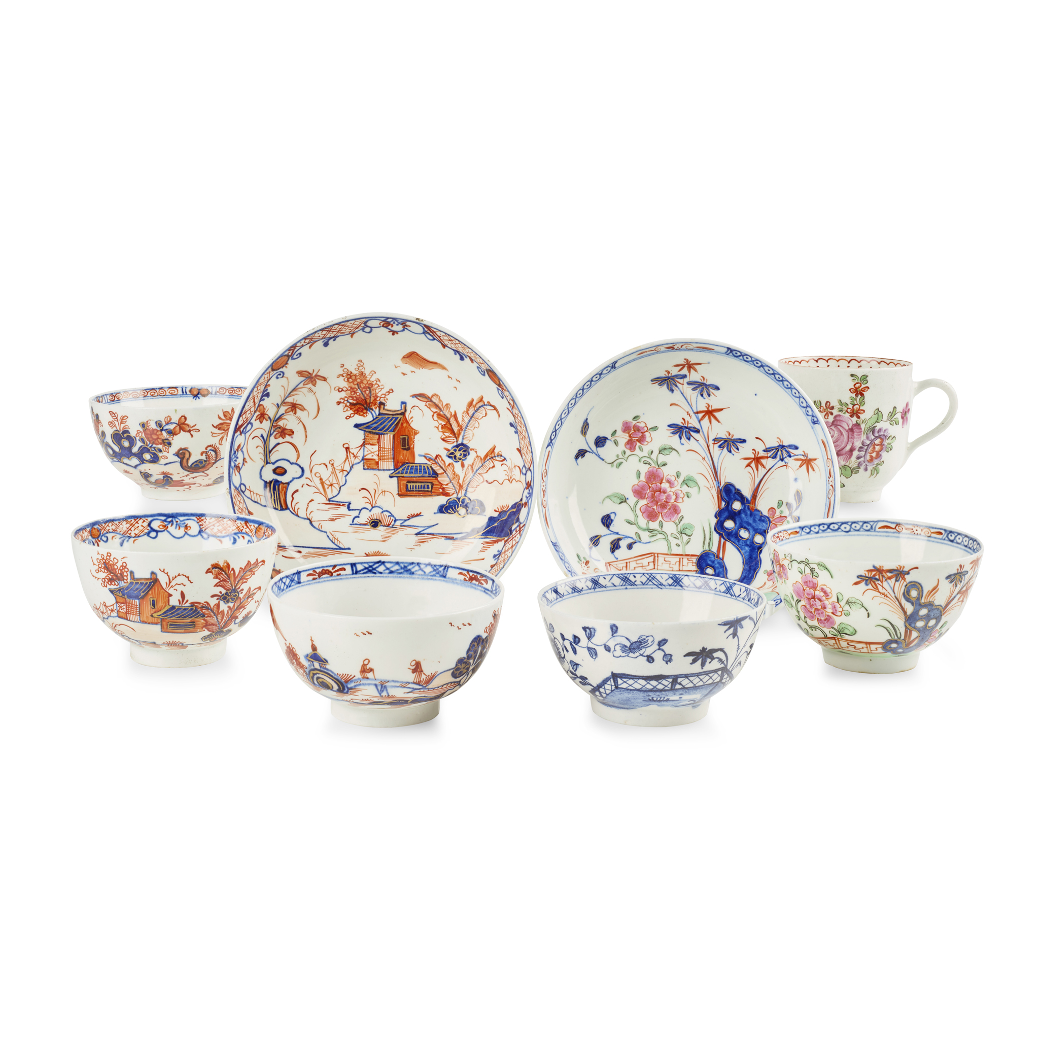 COLLECTION OF LOWESTOFT TEAWARE