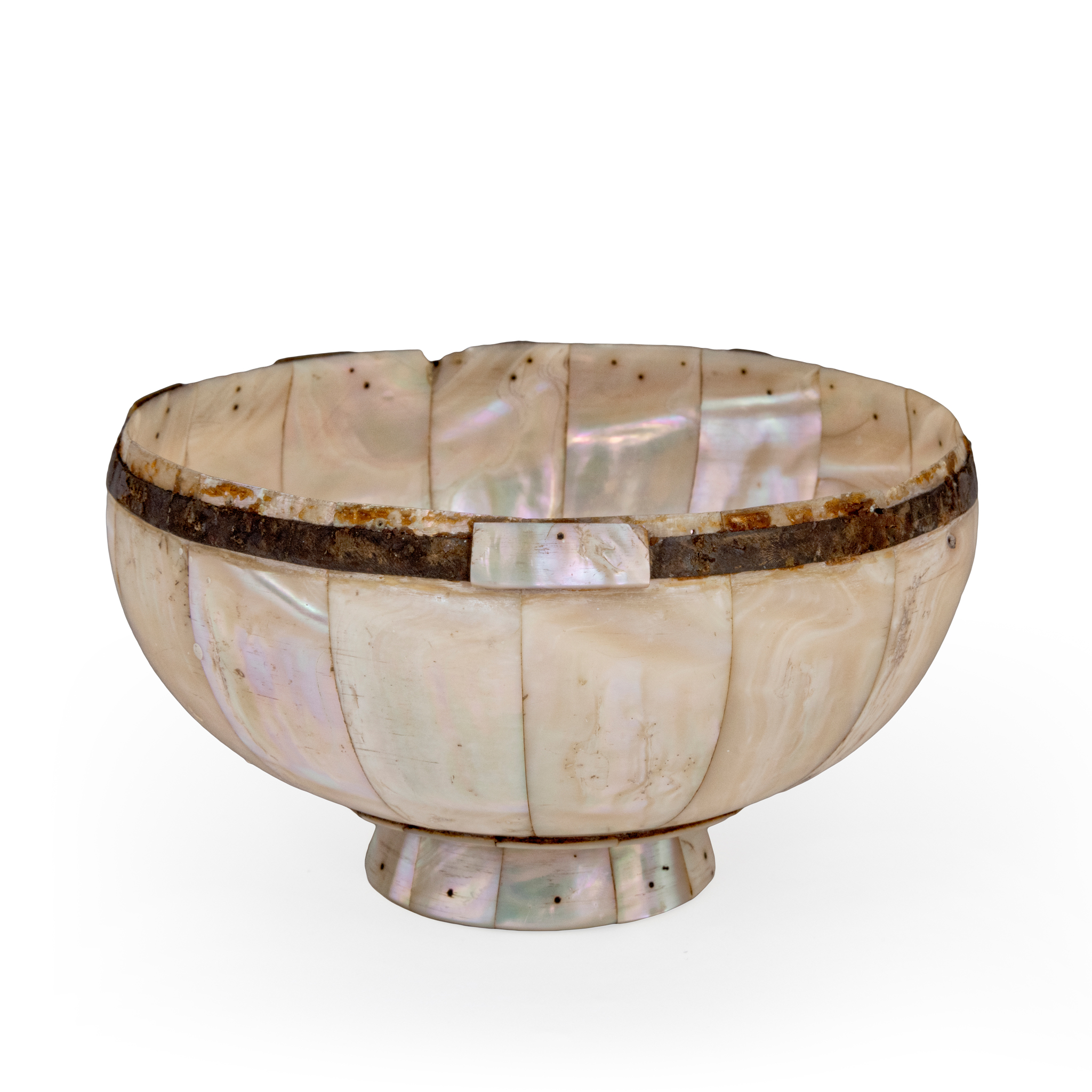 AN INDO-PORTUGUESE MOTHER-OF-PEARL BOWL